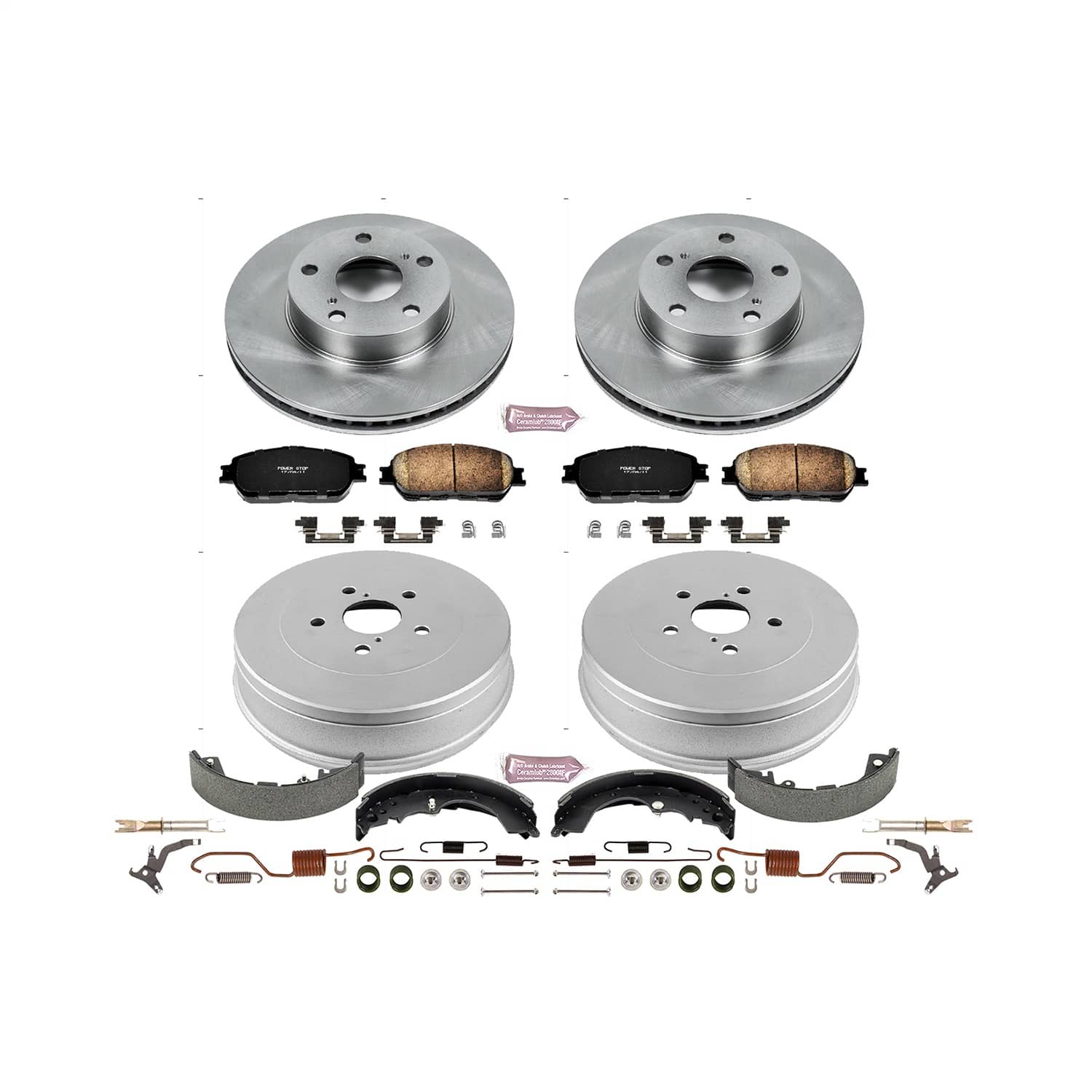 Power Stop - KOE15413DK - Complete Vehicle Disc/Drum Brake Kit
