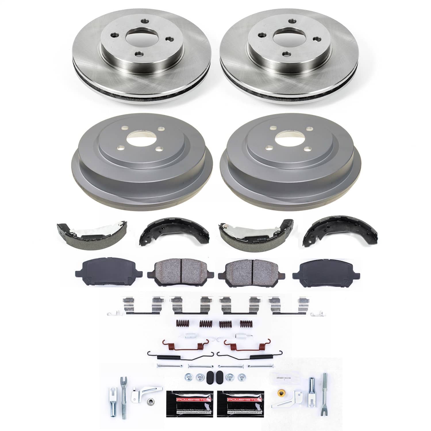Power Stop - KOE15421DK - Complete Vehicle Disc/Drum Brake Kit