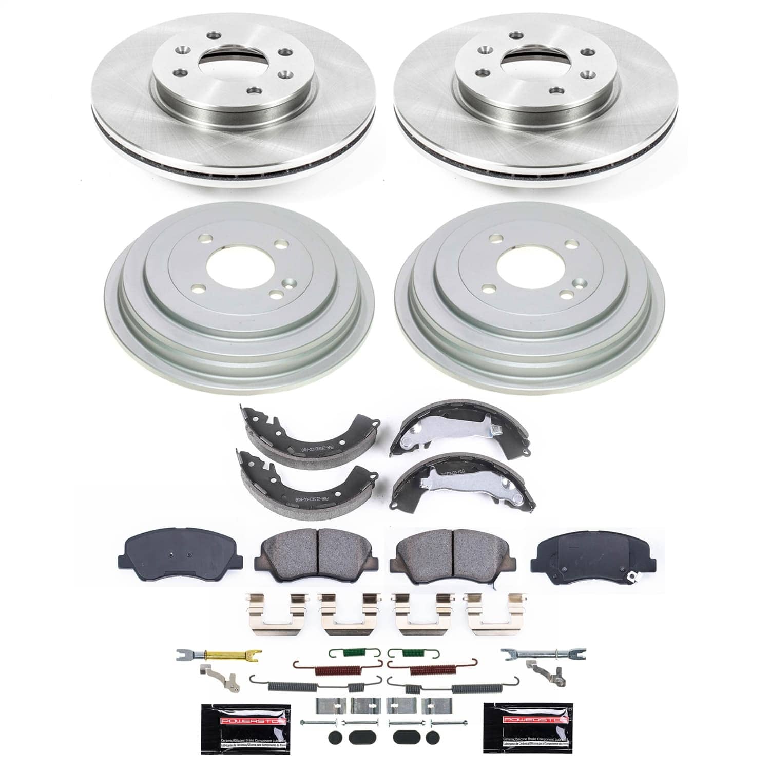 Power Stop - KOE15494DK - Complete Vehicle Disc/Drum Brake Kit