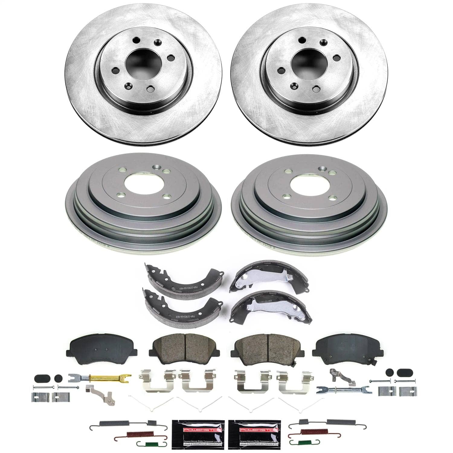 Power Stop - KOE15502DK - Complete Vehicle Disc/Drum Brake Kit