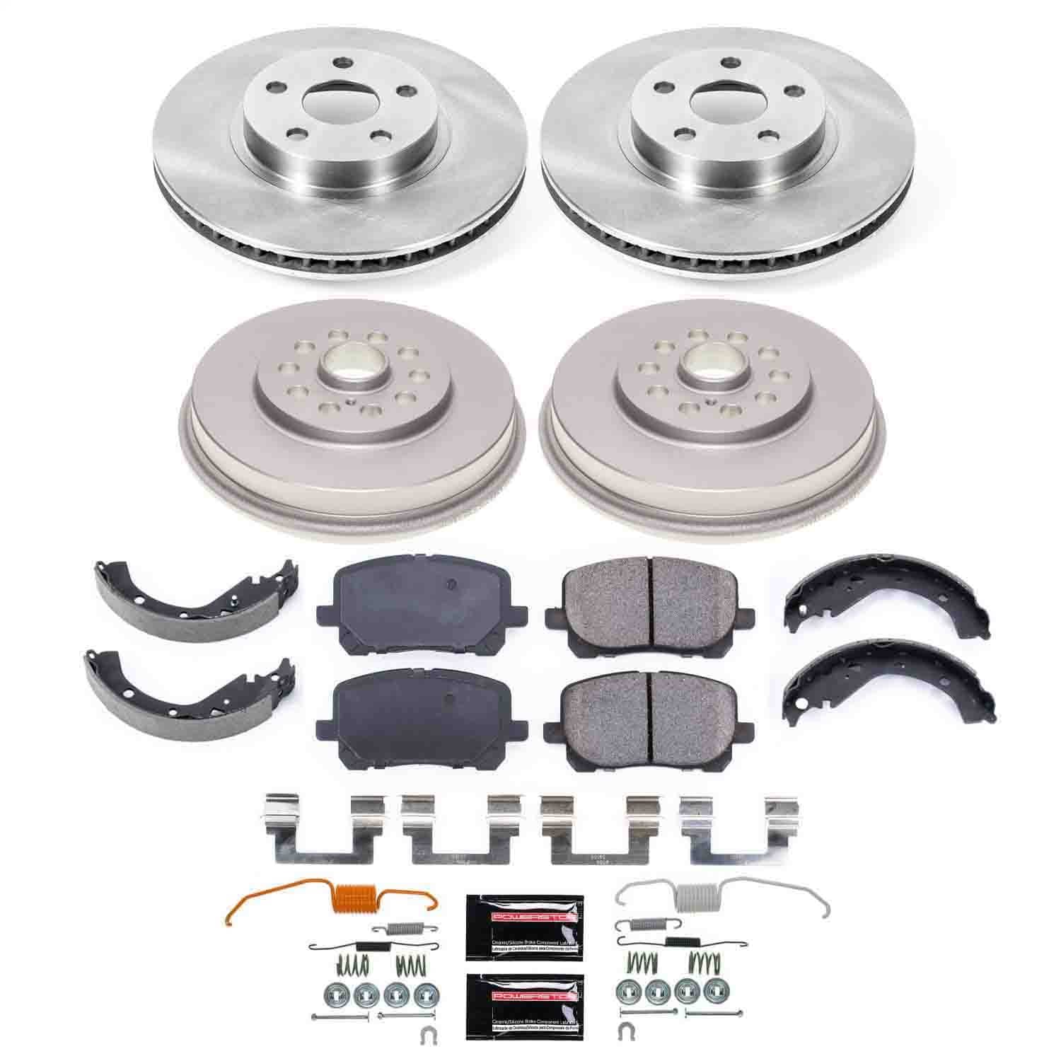 Power Stop - KOE15536DK - Complete Vehicle Disc/Drum Brake Kit