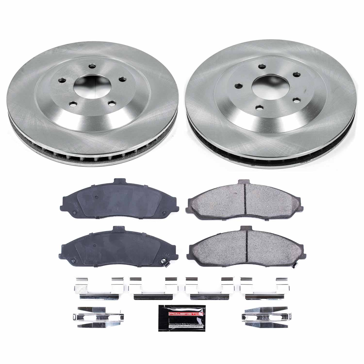 Power Stop - KOE1559 - Front - Disc Brake Pad and Rotor Kit