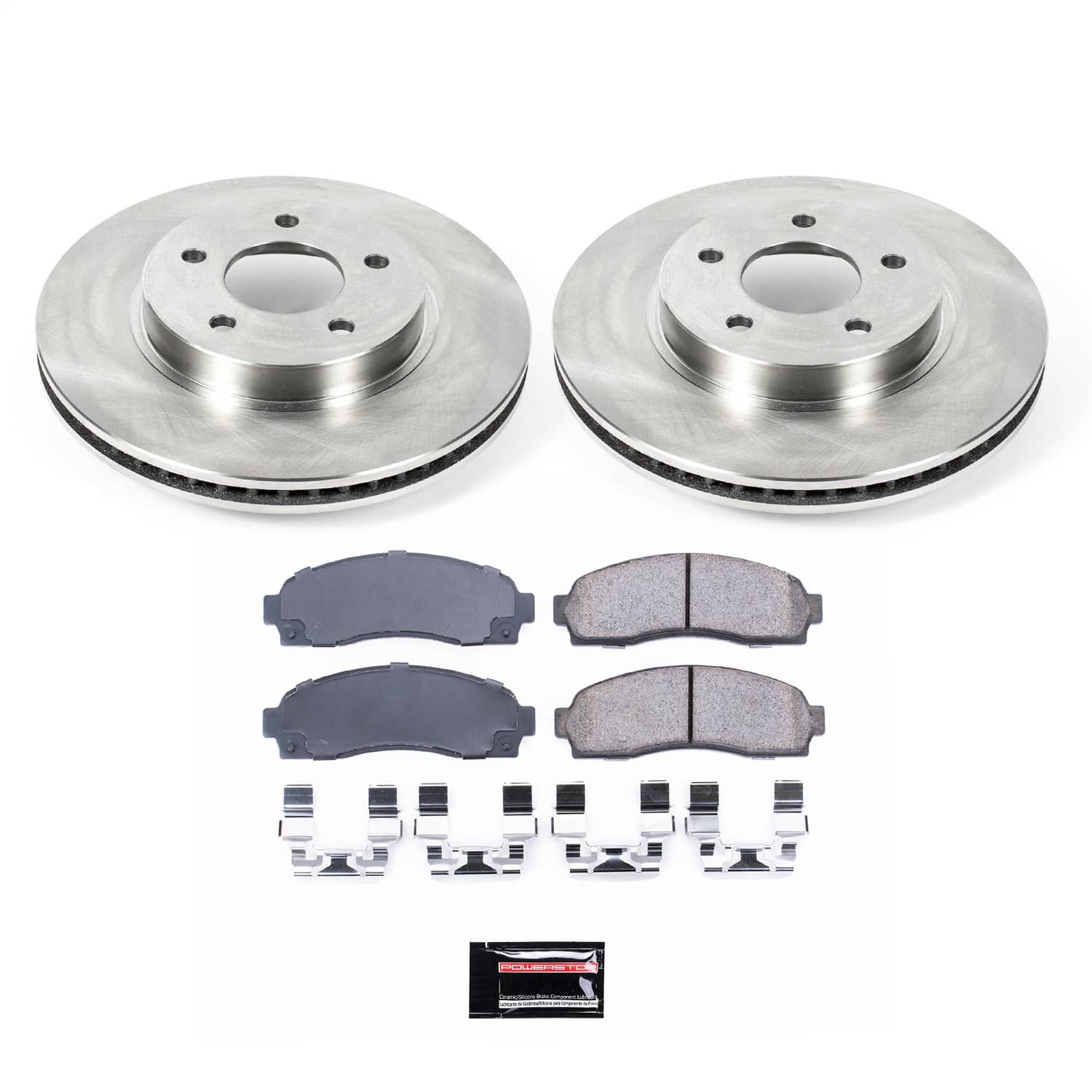 Power Stop - KOE1576 - Front - Disc Brake Pad and Rotor Kit