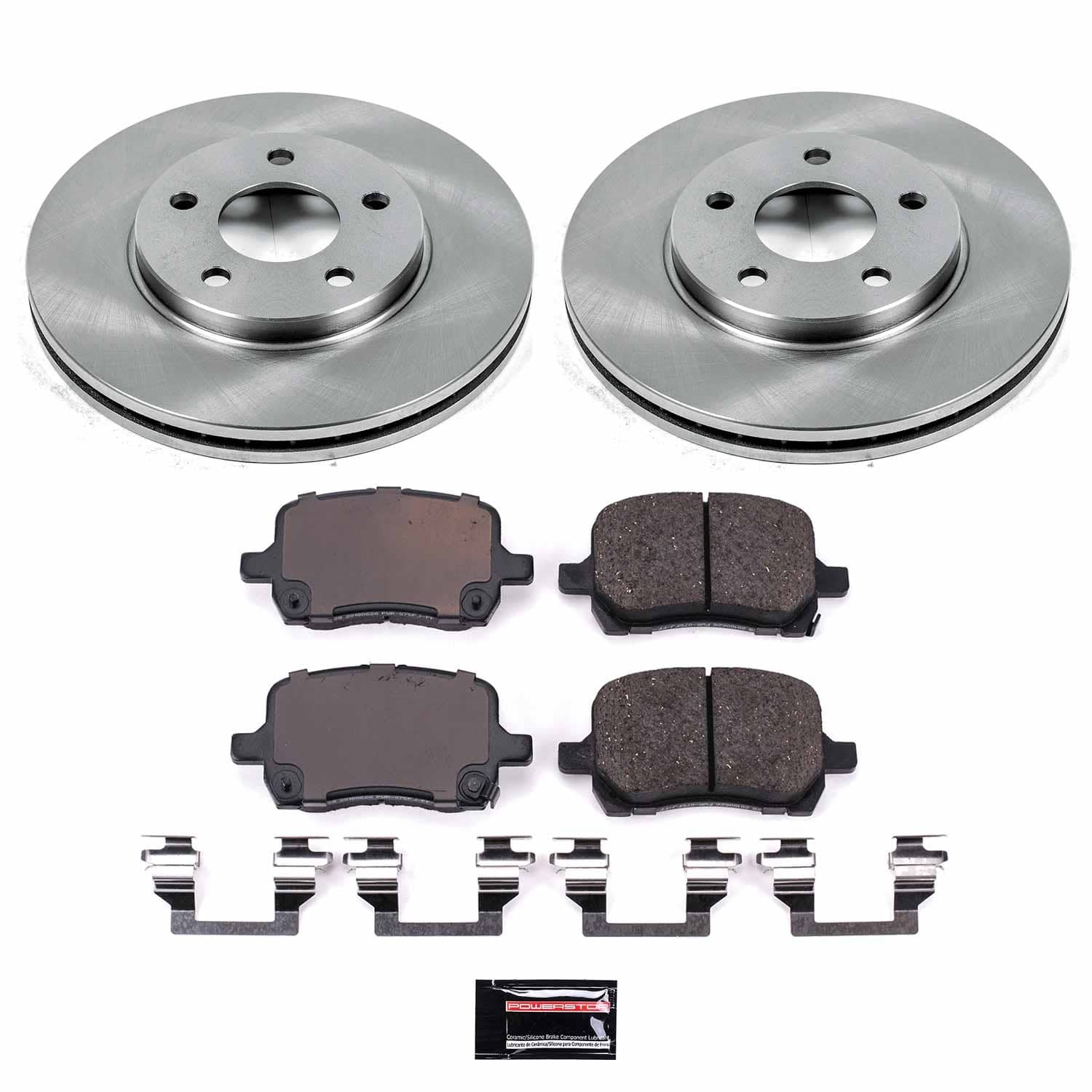 Power Stop - KOE1617 - Front - Disc Brake Pad and Rotor Kit