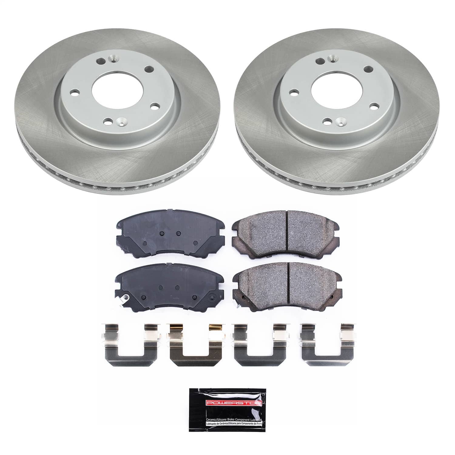 Power Stop - KOE165 - Front - Disc Brake Pad and Rotor Kit