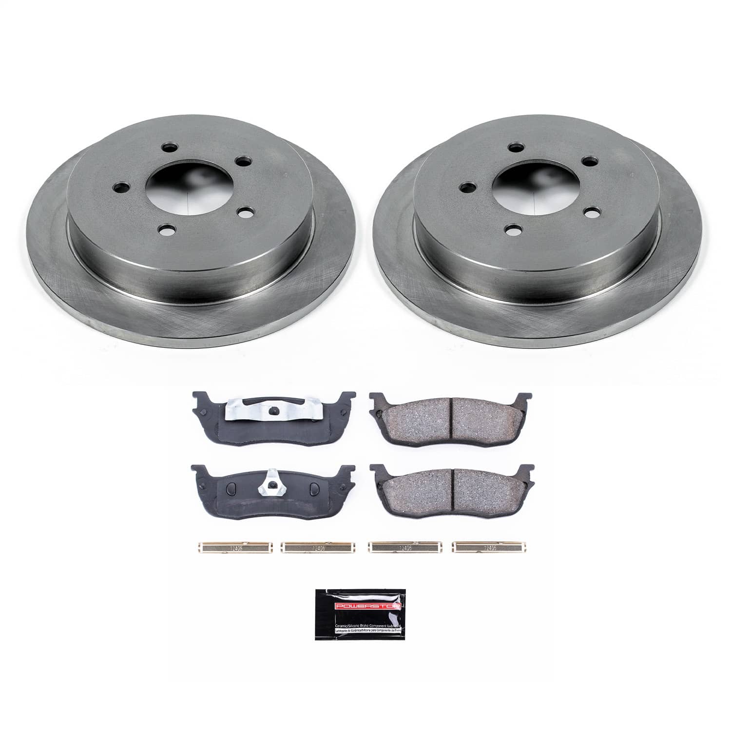 Power Stop - KOE1913 - Rear - Disc Brake Pad and Rotor Kit