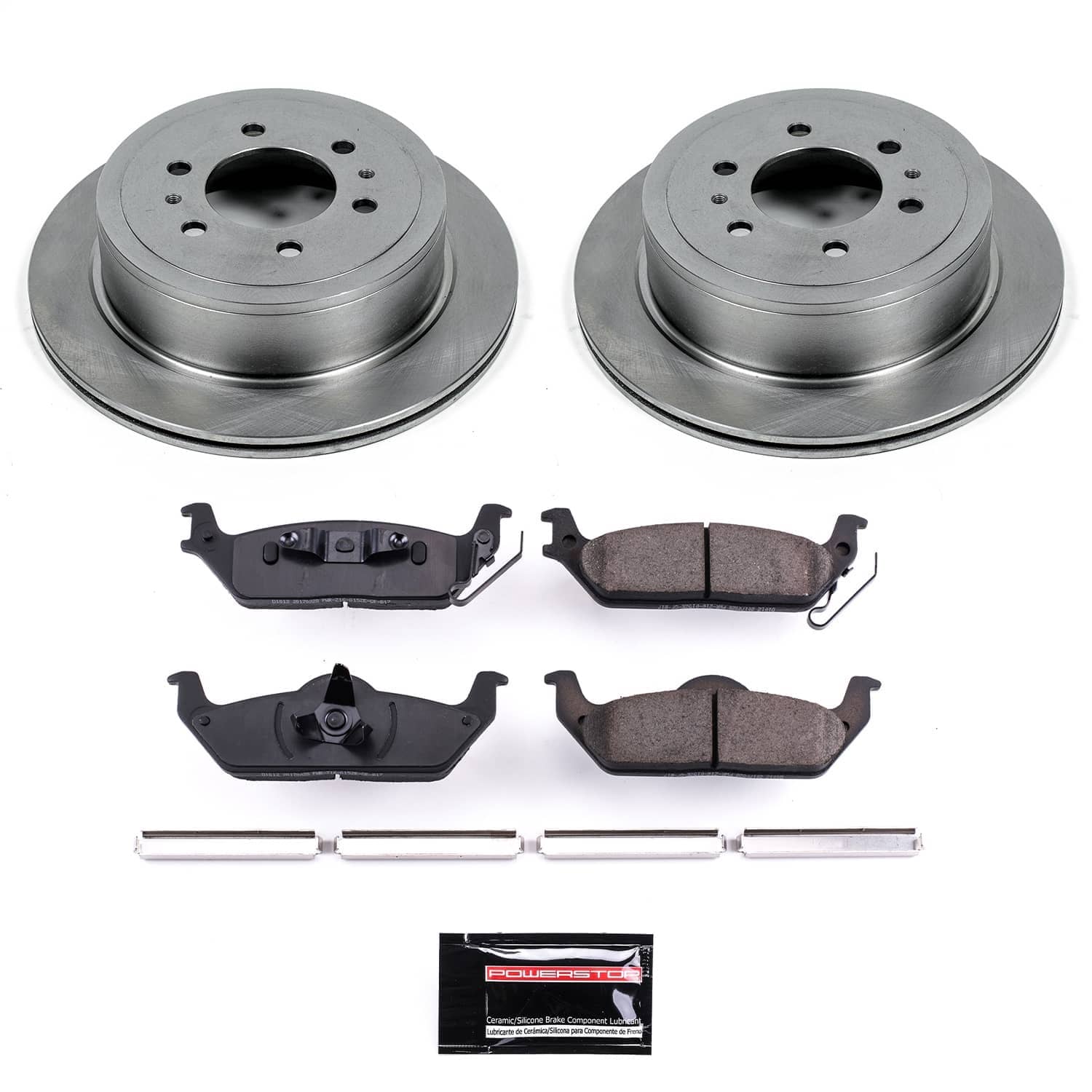 Power Stop - KOE1950 - Rear - Disc Brake Pad and Rotor Kit