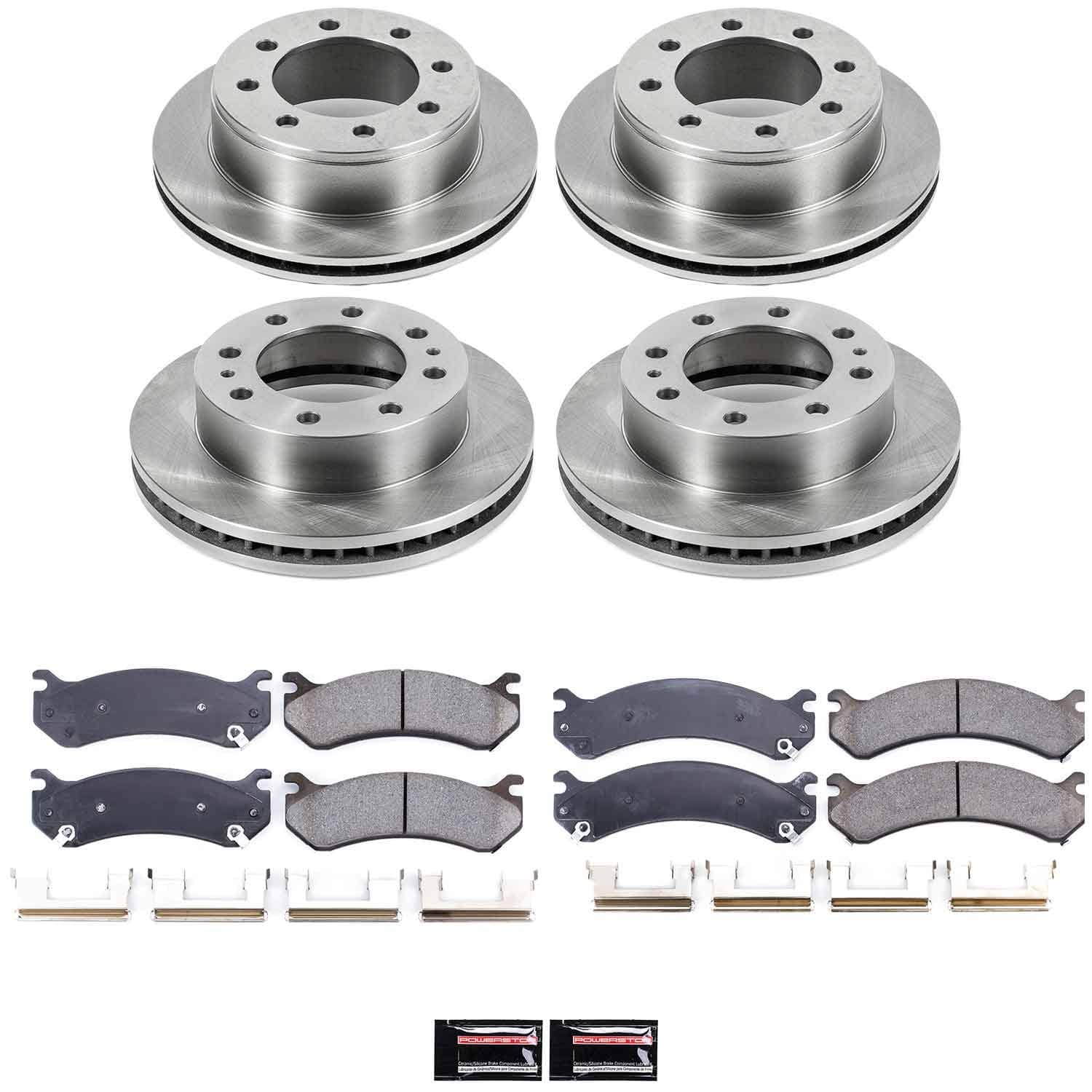 Power Stop - KOE2073 - Front and Rear - Disc Brake Pad and Rotor Kit