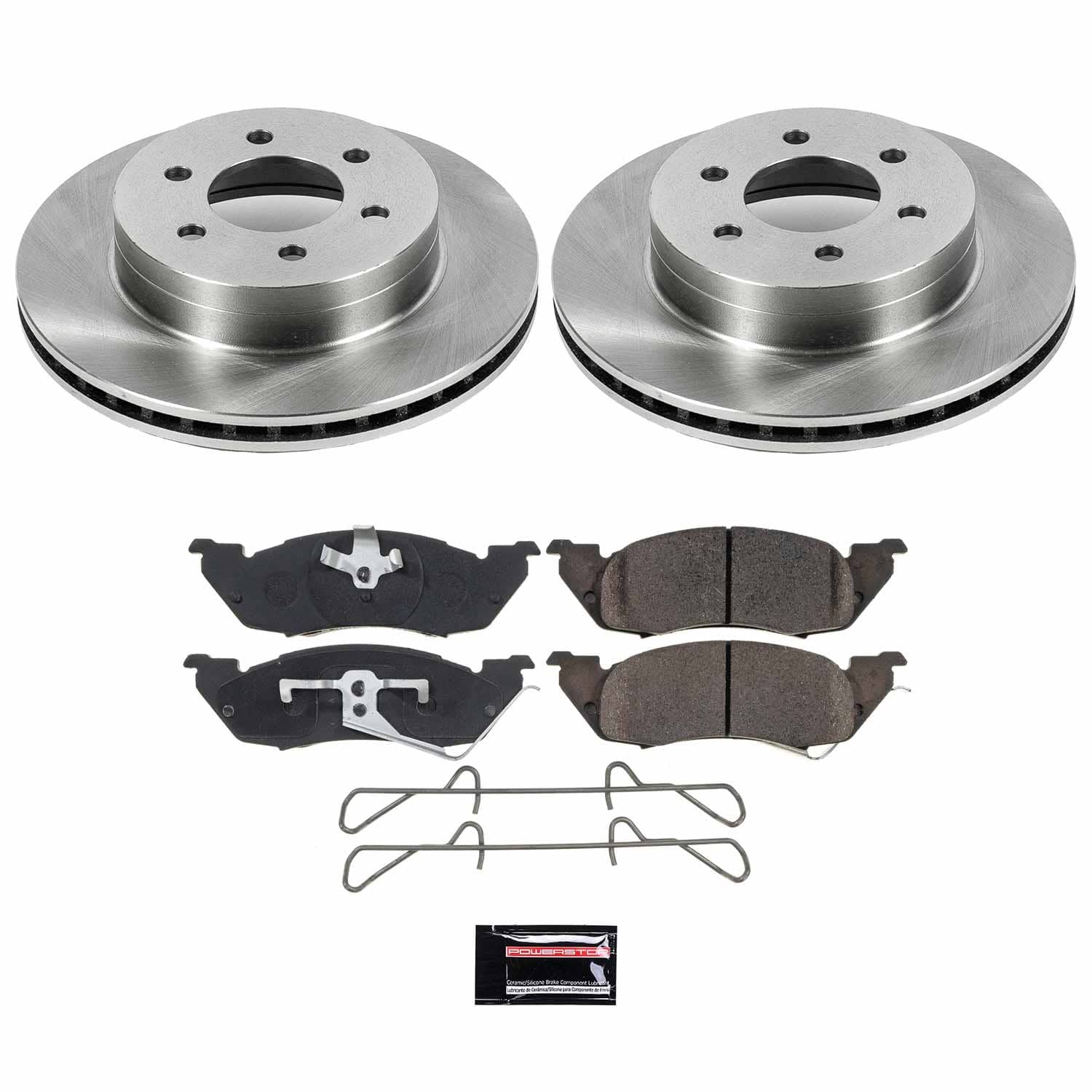Power Stop - KOE2137 - Front - Disc Brake Pad and Rotor Kit