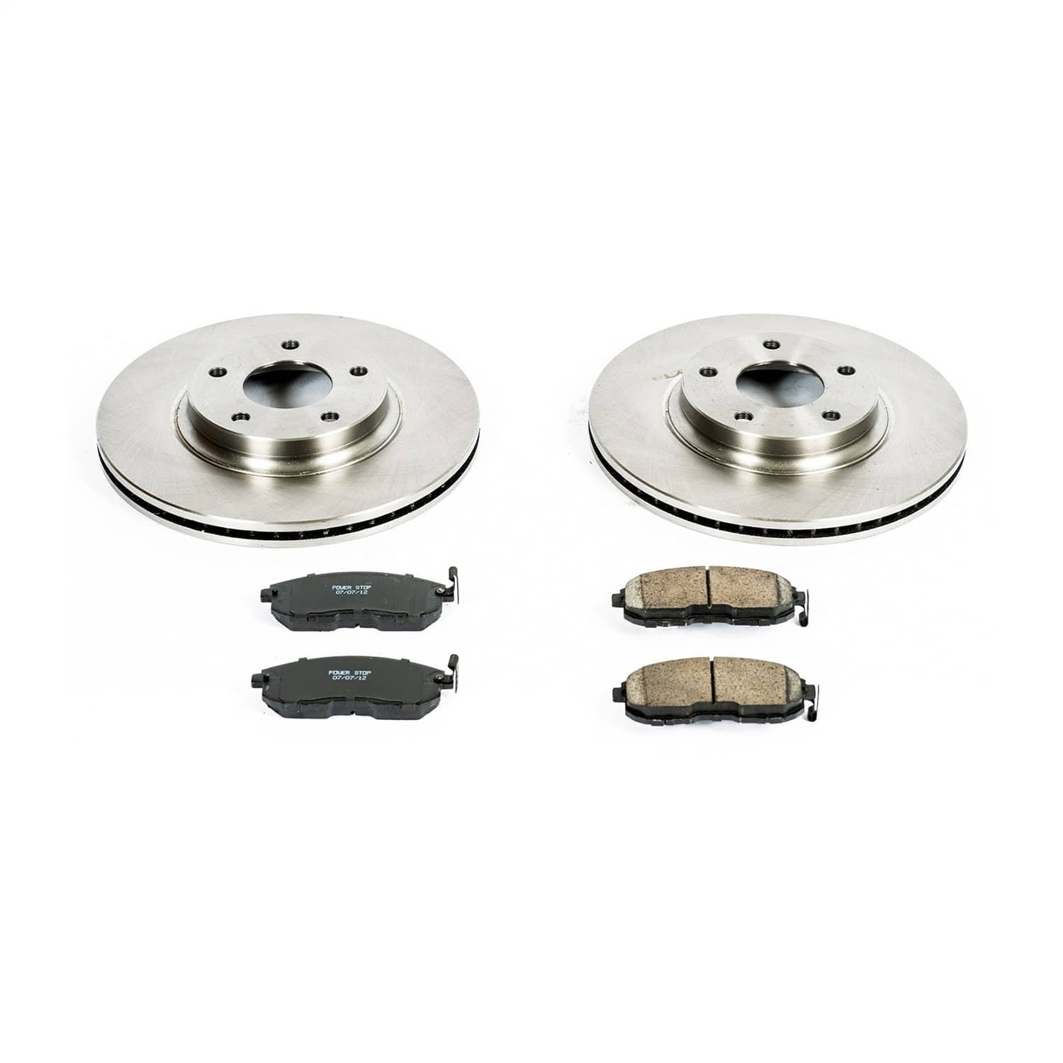 Power Stop - KOE2282 - Front - Disc Brake Pad and Rotor Kit