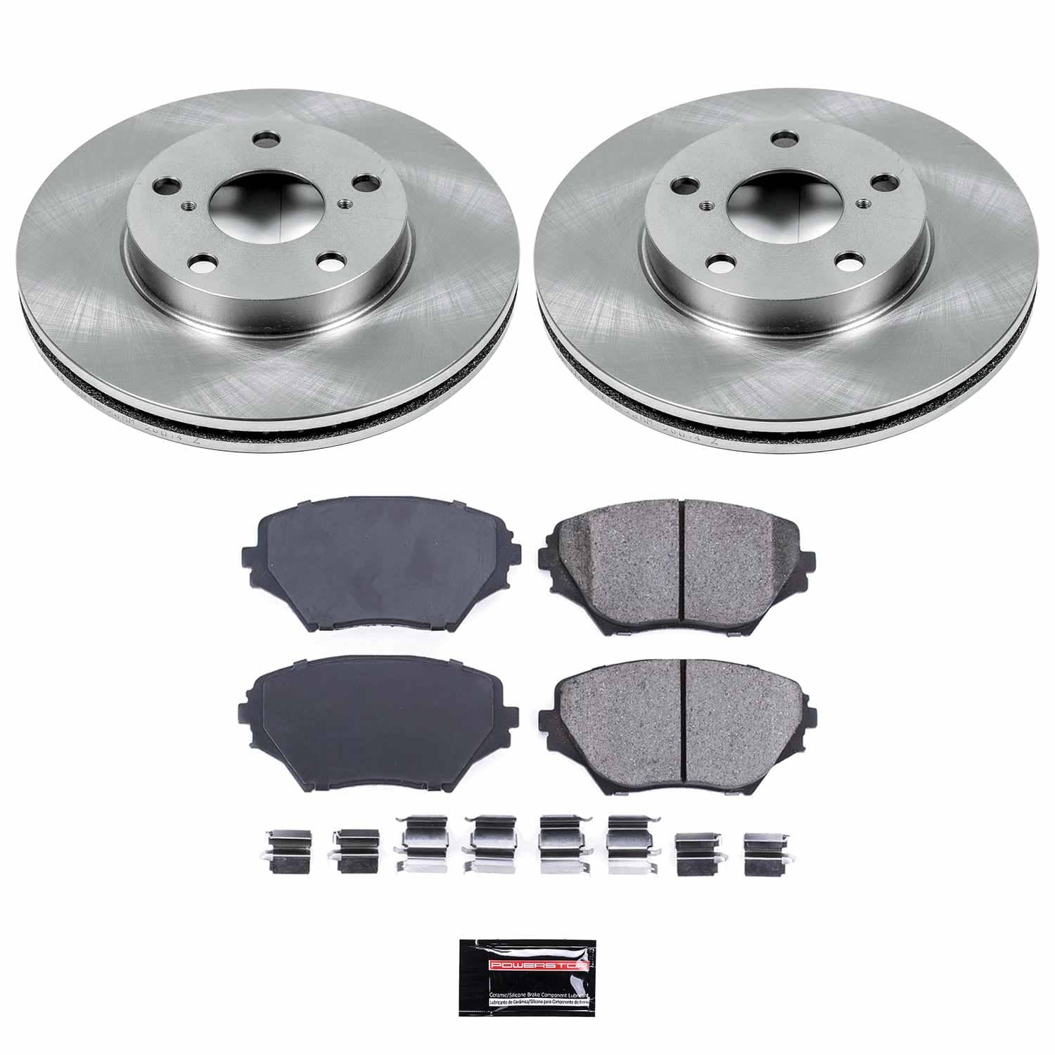 Power Stop - KOE2419 - Front - Disc Brake Pad and Rotor Kit