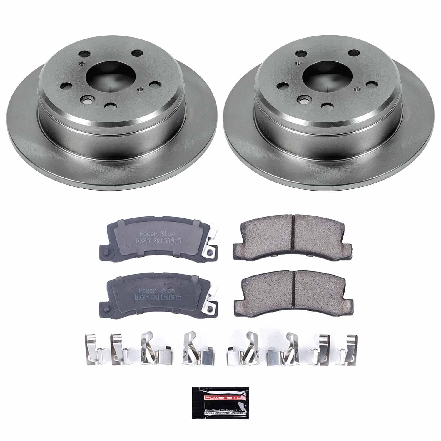 Power Stop - KOE2565 - Rear - Disc Brake Pad and Rotor Kit
