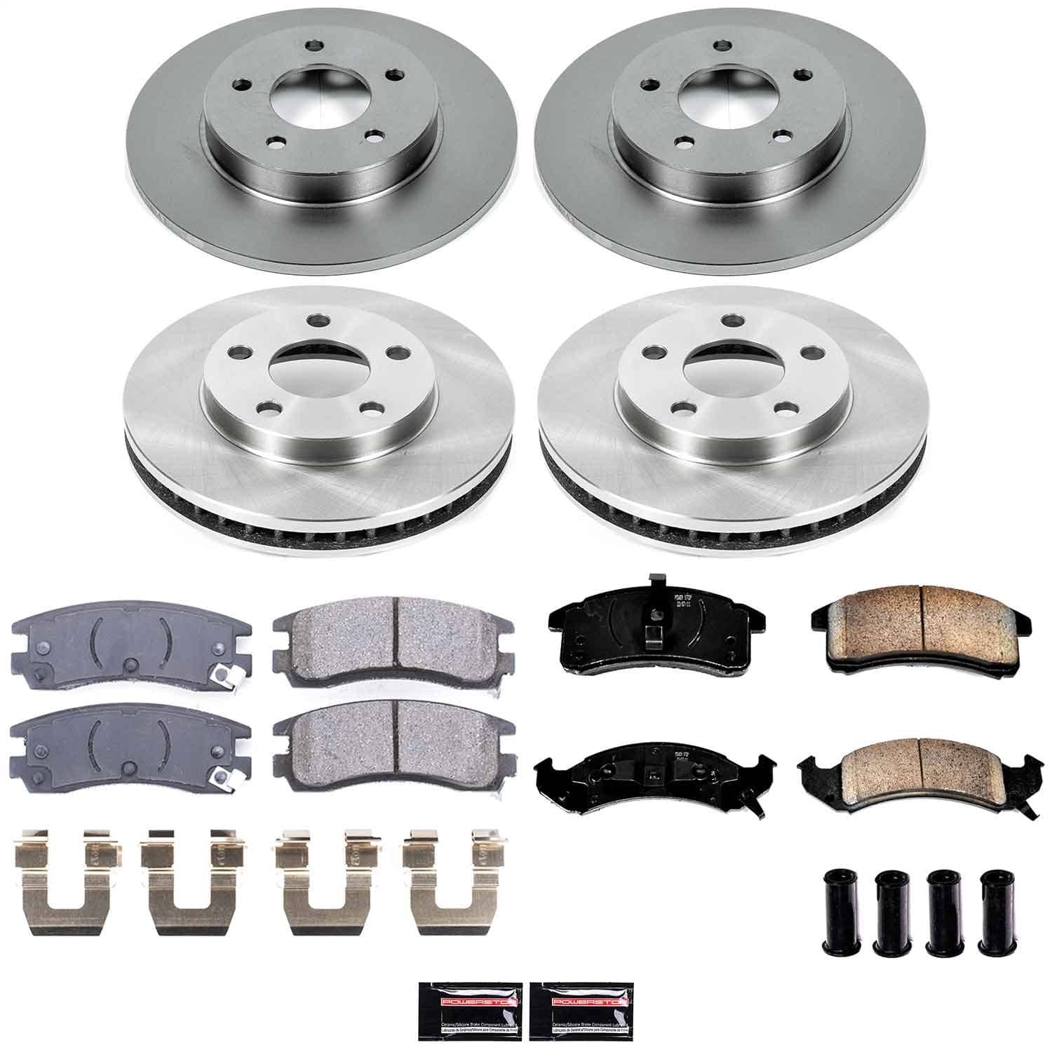 Power Stop - KOE2760 - Front and Rear - Disc Brake Pad and Rotor Kit