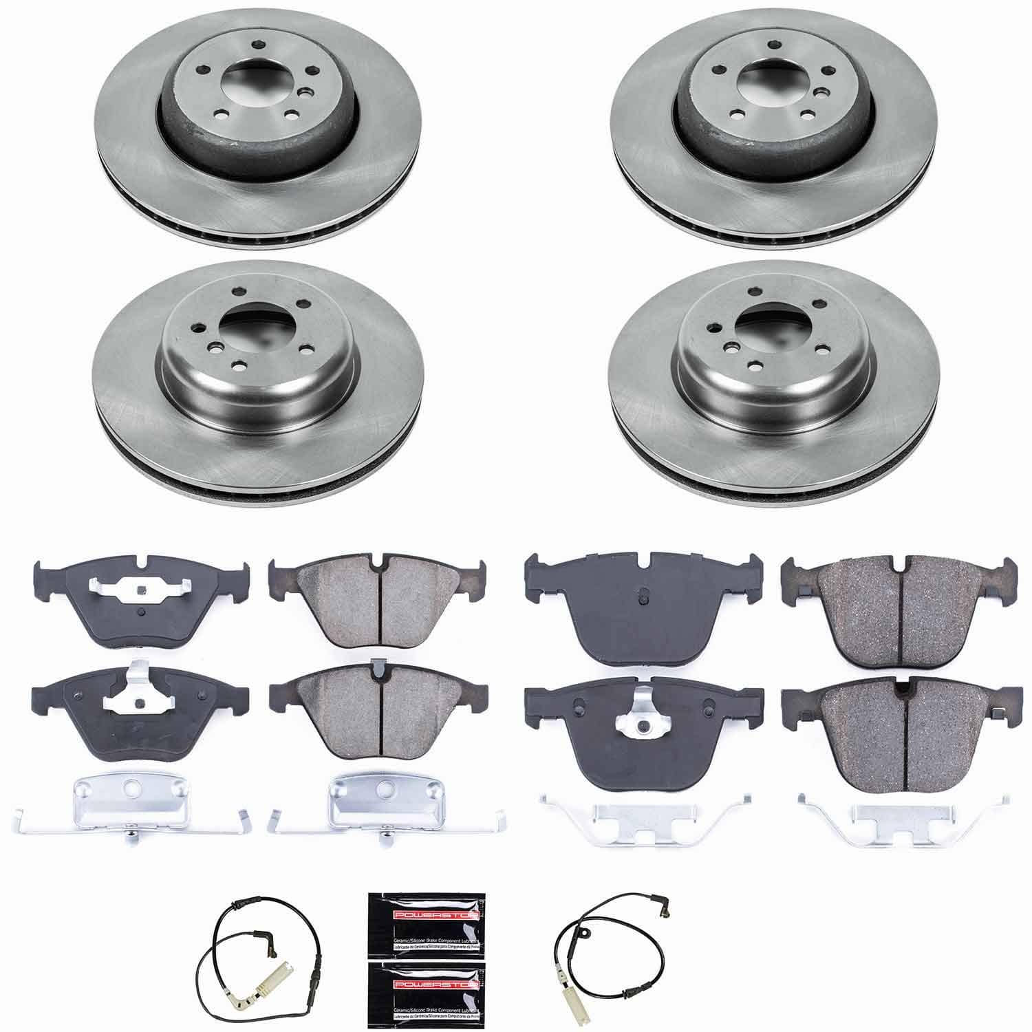 Power Stop - KOE2877 - Front and Rear - Disc Brake Pad and Rotor Kit