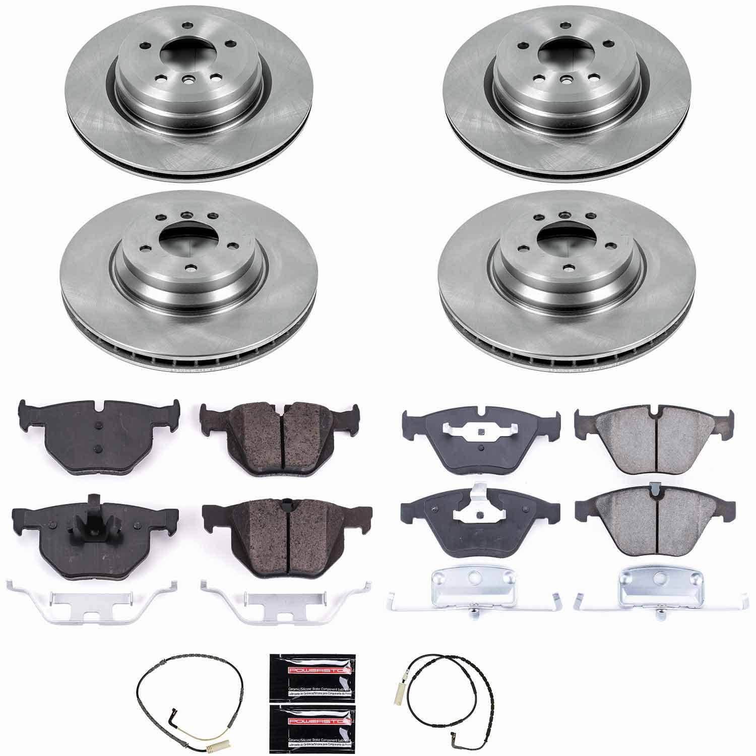 Power Stop - KOE2883 - Front and Rear - Disc Brake Pad and Rotor Kit