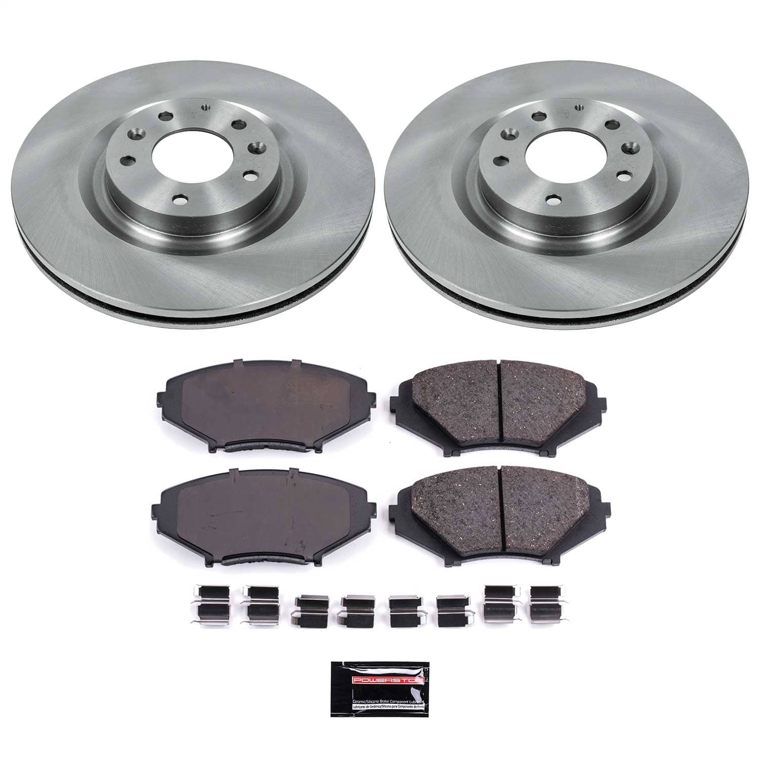 Power Stop - KOE3026 - Front - Disc Brake Pad and Rotor Kit