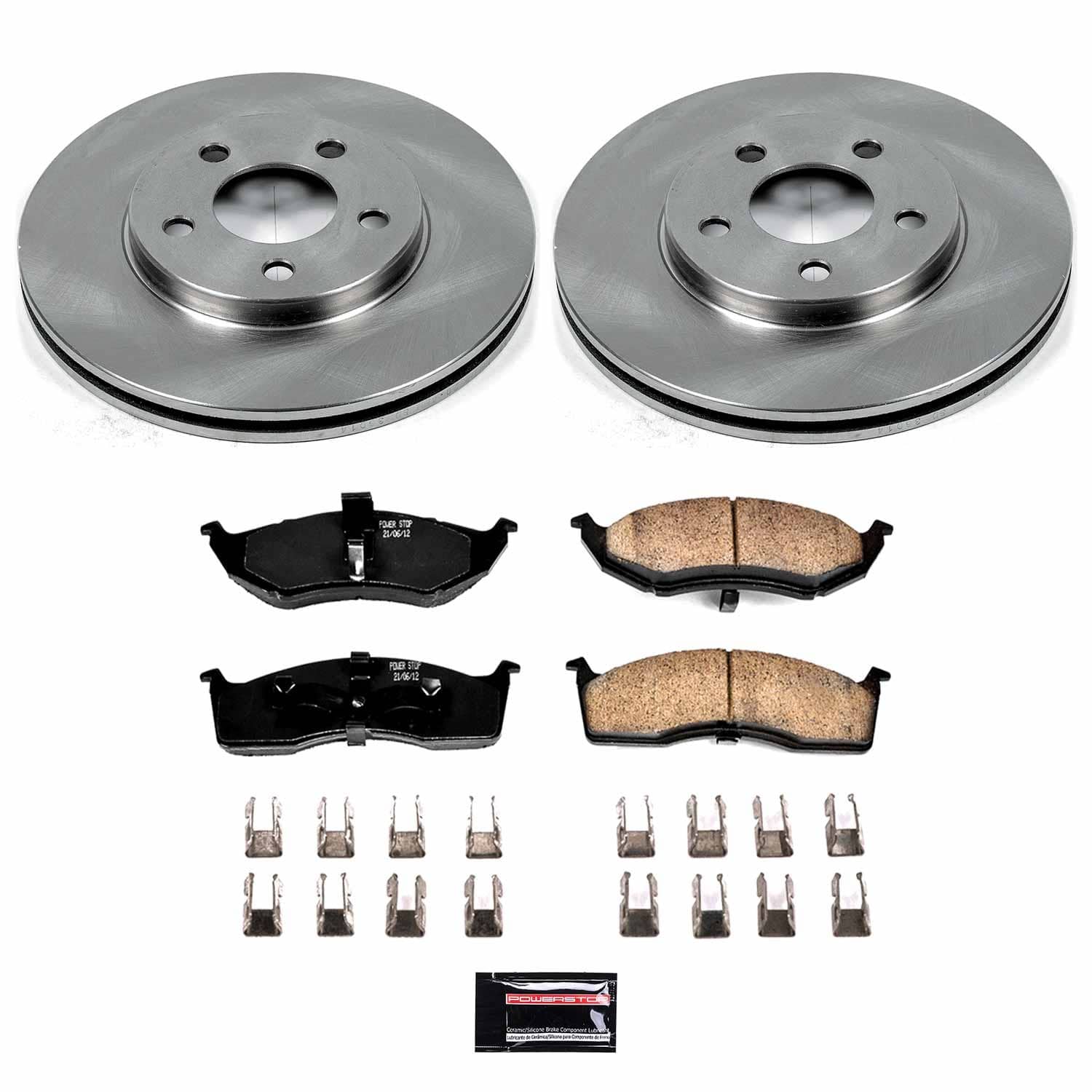Power Stop - KOE3143 - Front - Disc Brake Pad and Rotor Kit