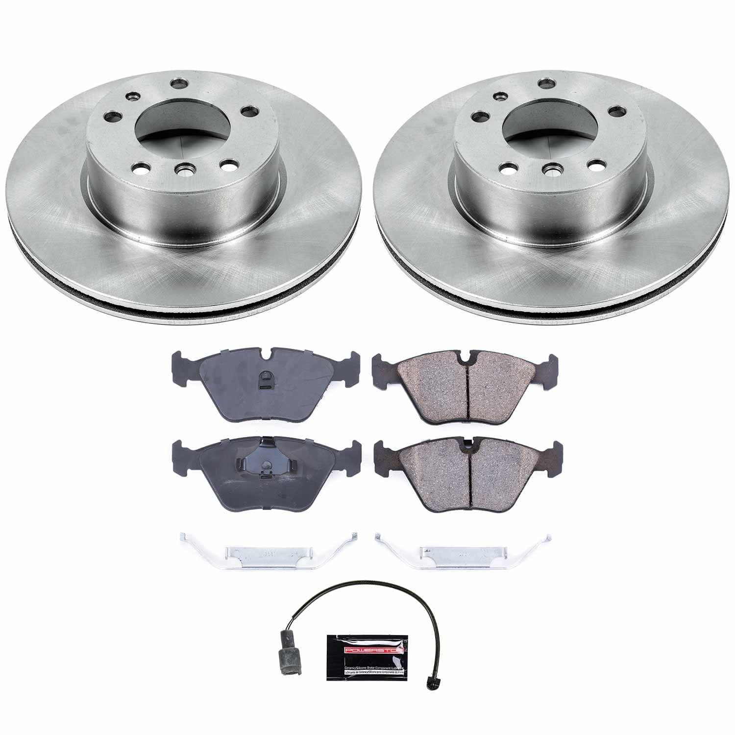 Power Stop - KOE390 - Front - Disc Brake Pad and Rotor Kit