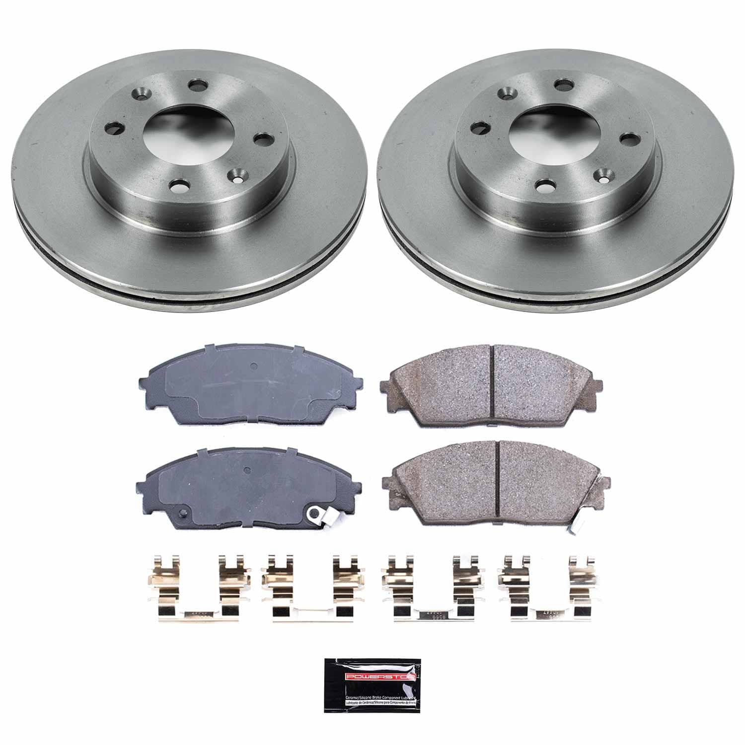 Power Stop - KOE402 - Front - Disc Brake Pad and Rotor Kit