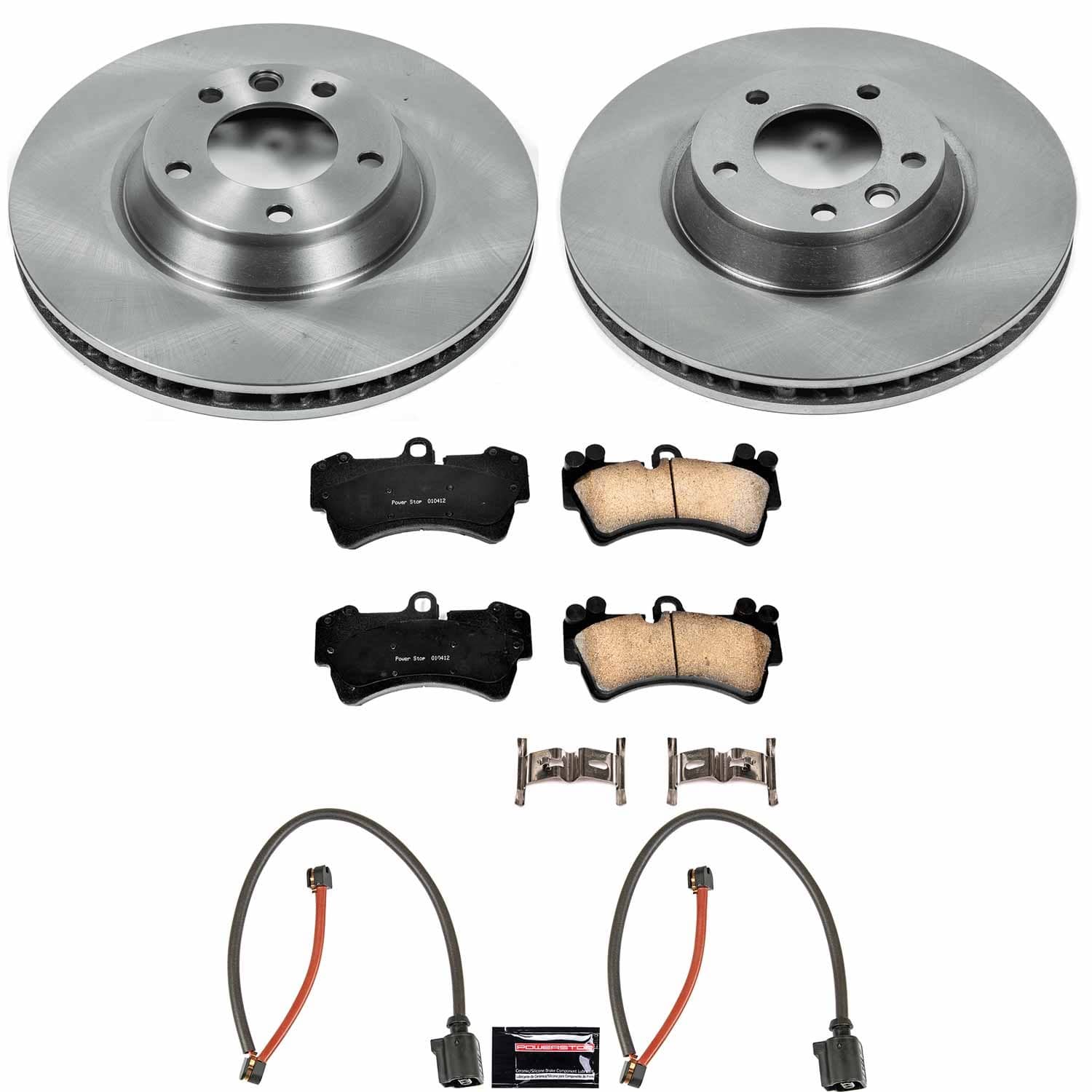 Power Stop - KOE4558 - Front - Disc Brake Pad and Rotor Kit