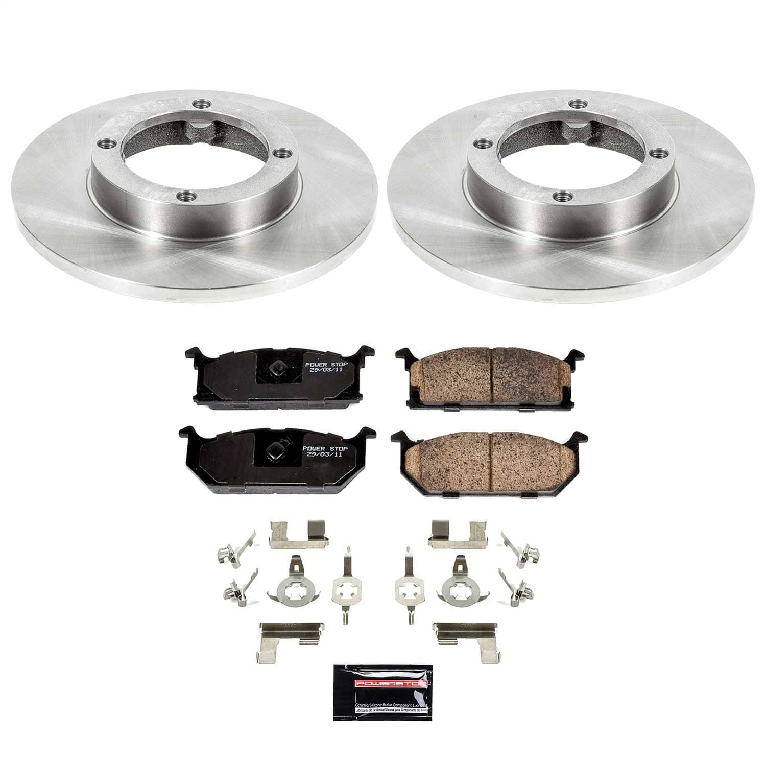 Power Stop - KOE4811 - Front - Disc Brake Pad and Rotor Kit