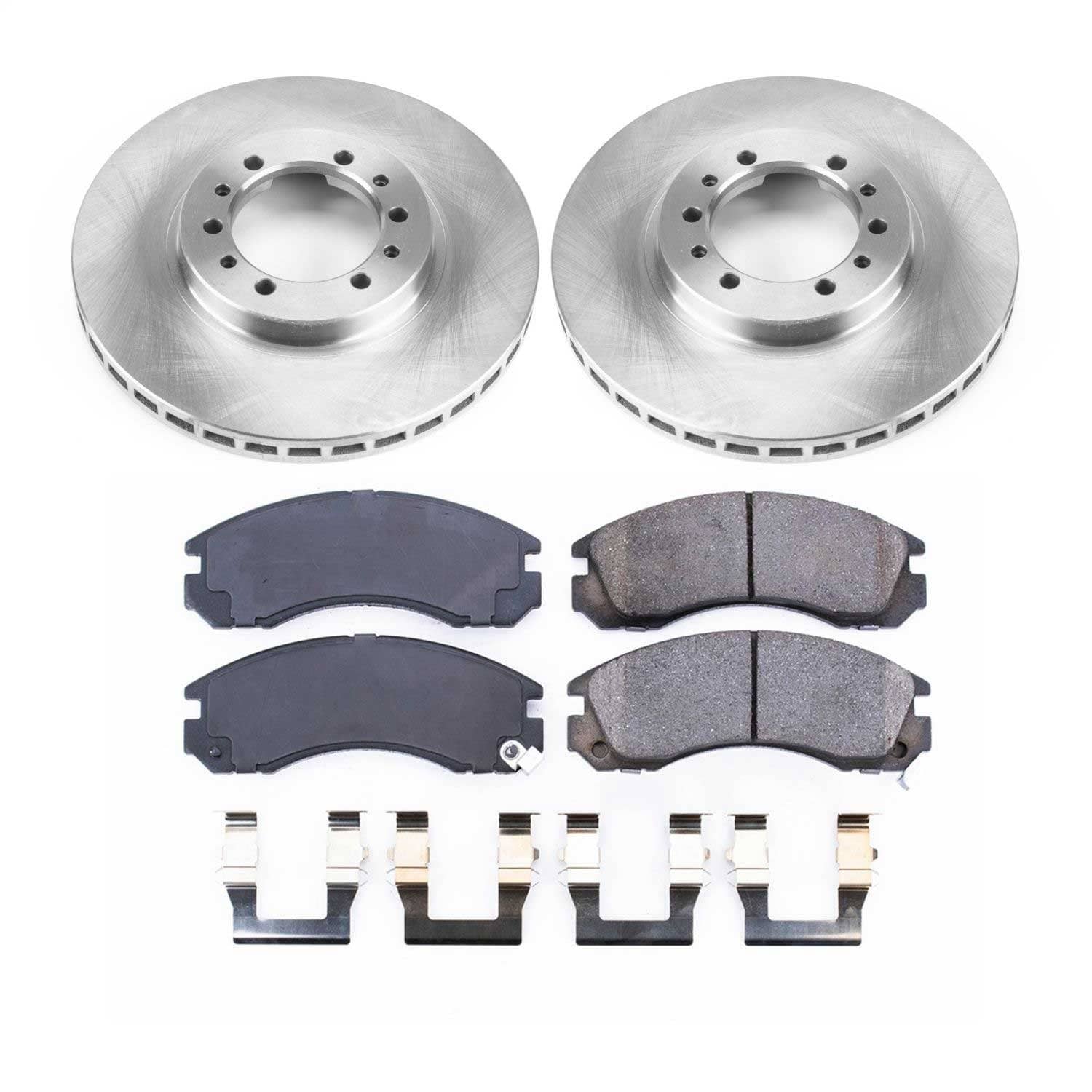 Power Stop - KOE4981 - Front - Disc Brake Pad and Rotor Kit