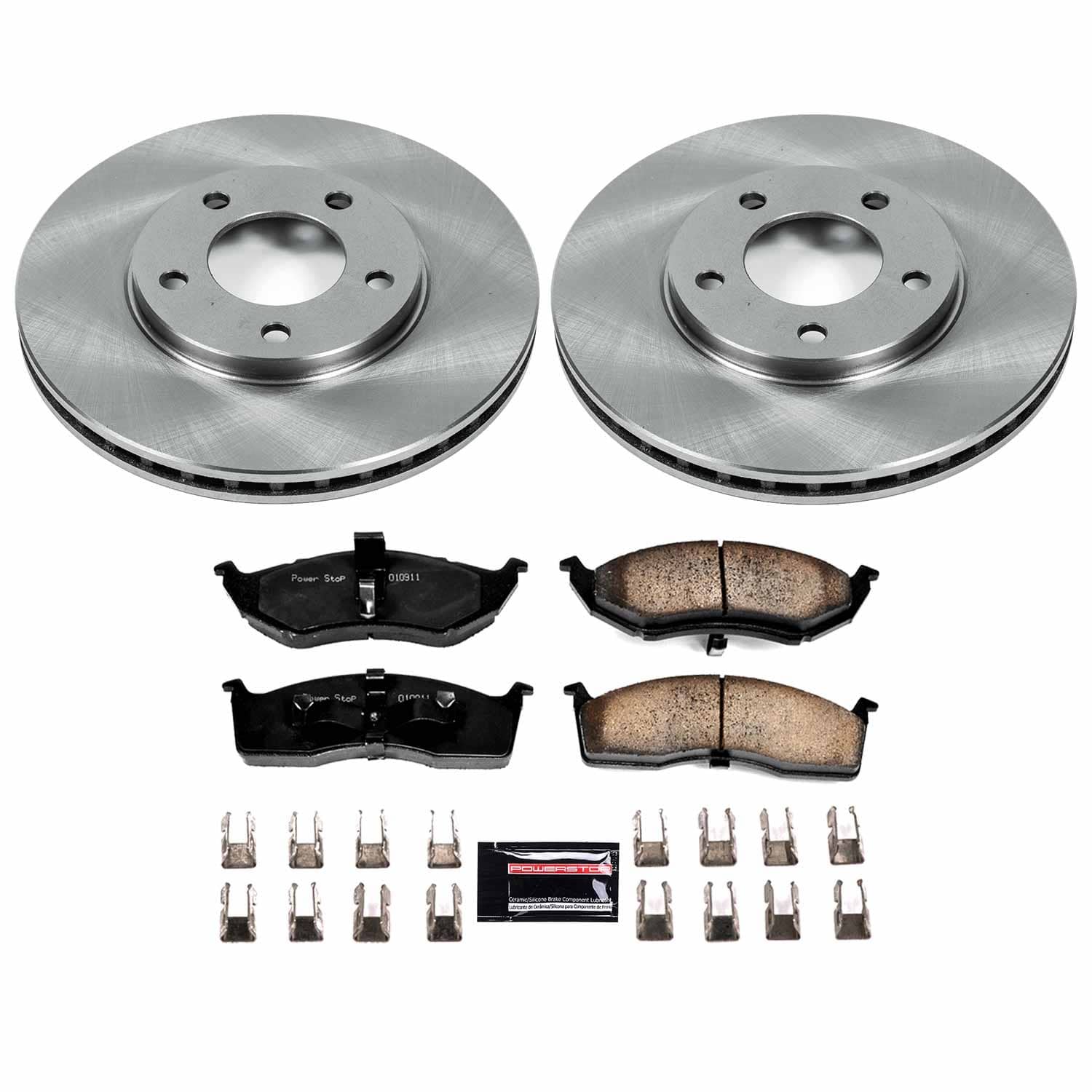 Power Stop - KOE5035 - Front - Disc Brake Pad and Rotor Kit