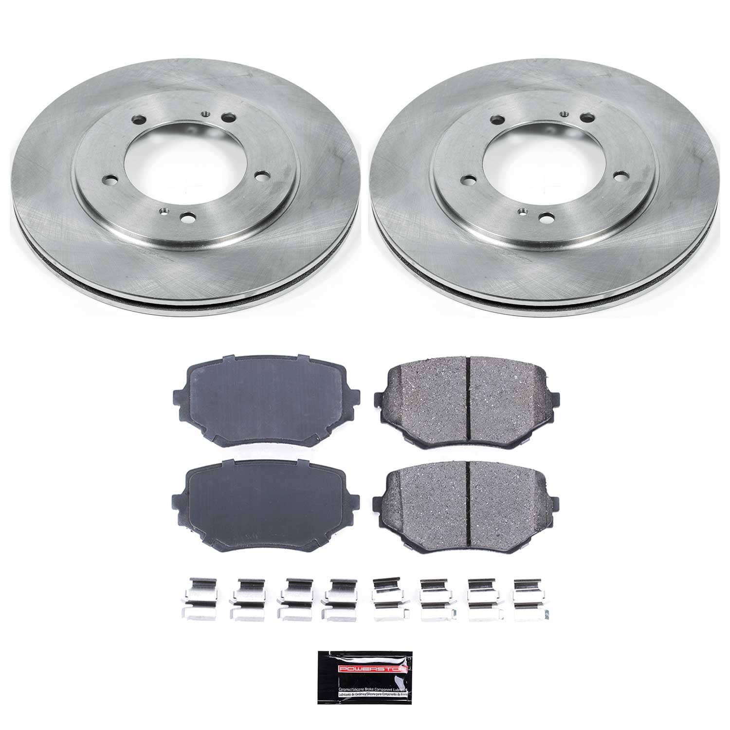 Power Stop - KOE5109 - Front - Disc Brake Pad and Rotor Kit