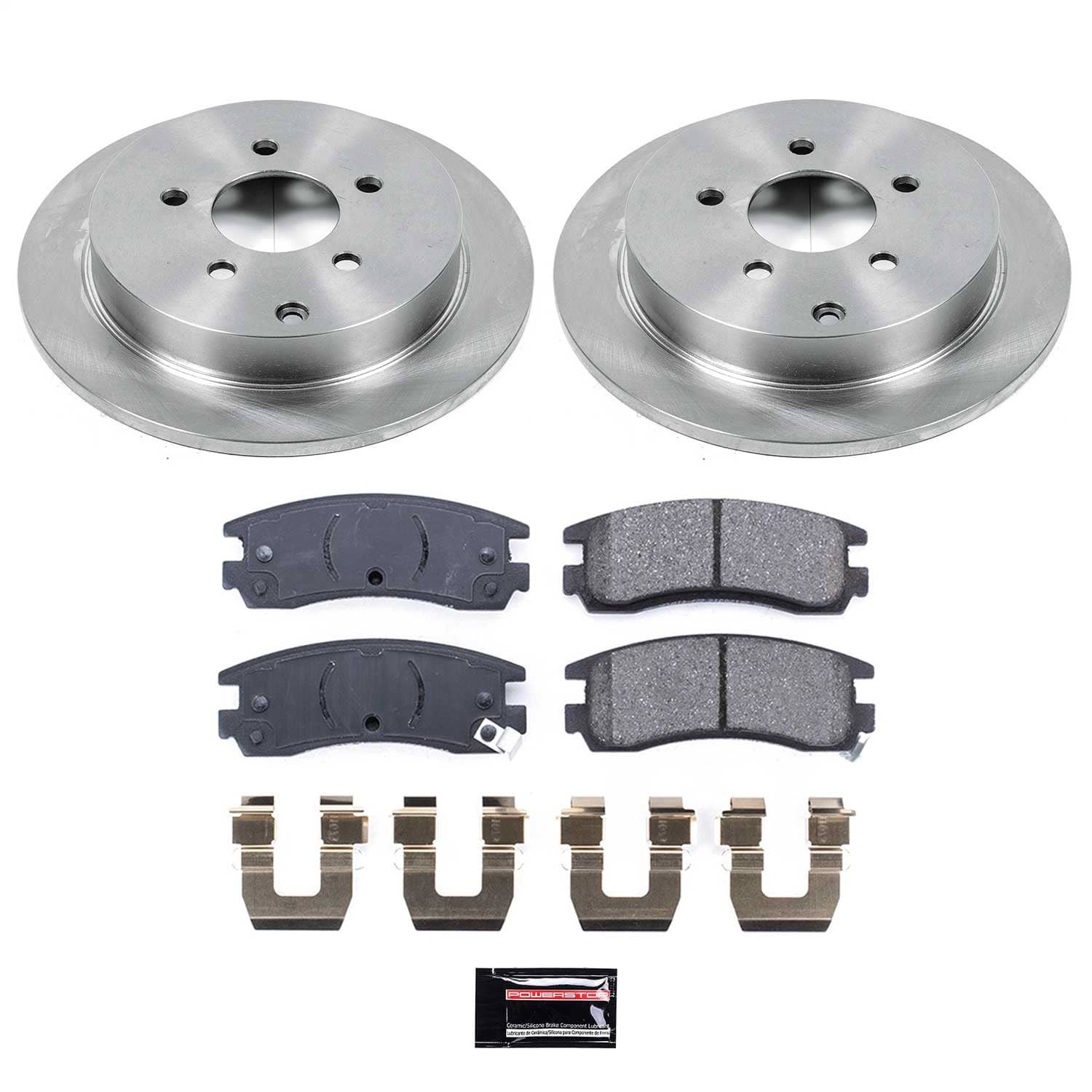Power Stop - KOE5135 - Rear - Disc Brake Pad and Rotor Kit