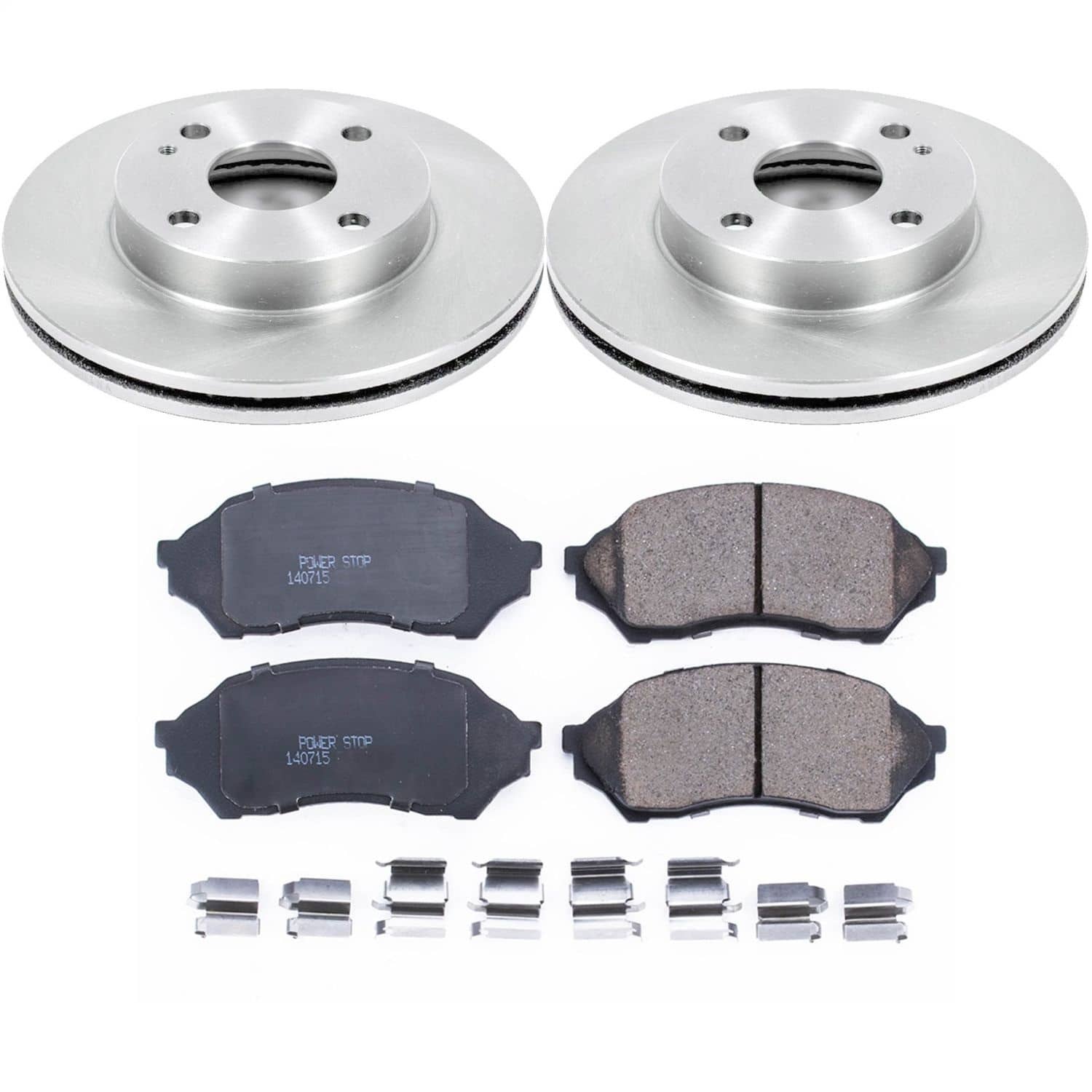 Power Stop - KOE5202 - Front - Disc Brake Pad and Rotor Kit