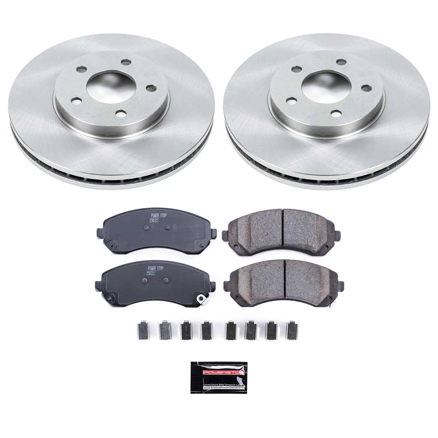 Power Stop - KOE5234 - Front - Disc Brake Pad and Rotor Kit
