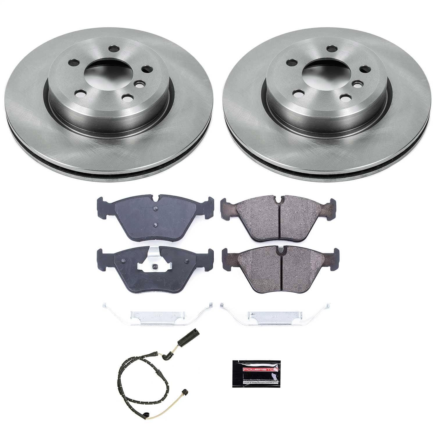 Power Stop - KOE5298 - Front - Disc Brake Pad and Rotor Kit