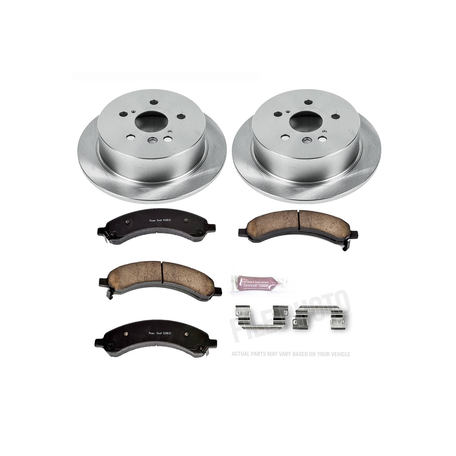 Power Stop - KOE5333 - Rear - Disc Brake Pad and Rotor Kit