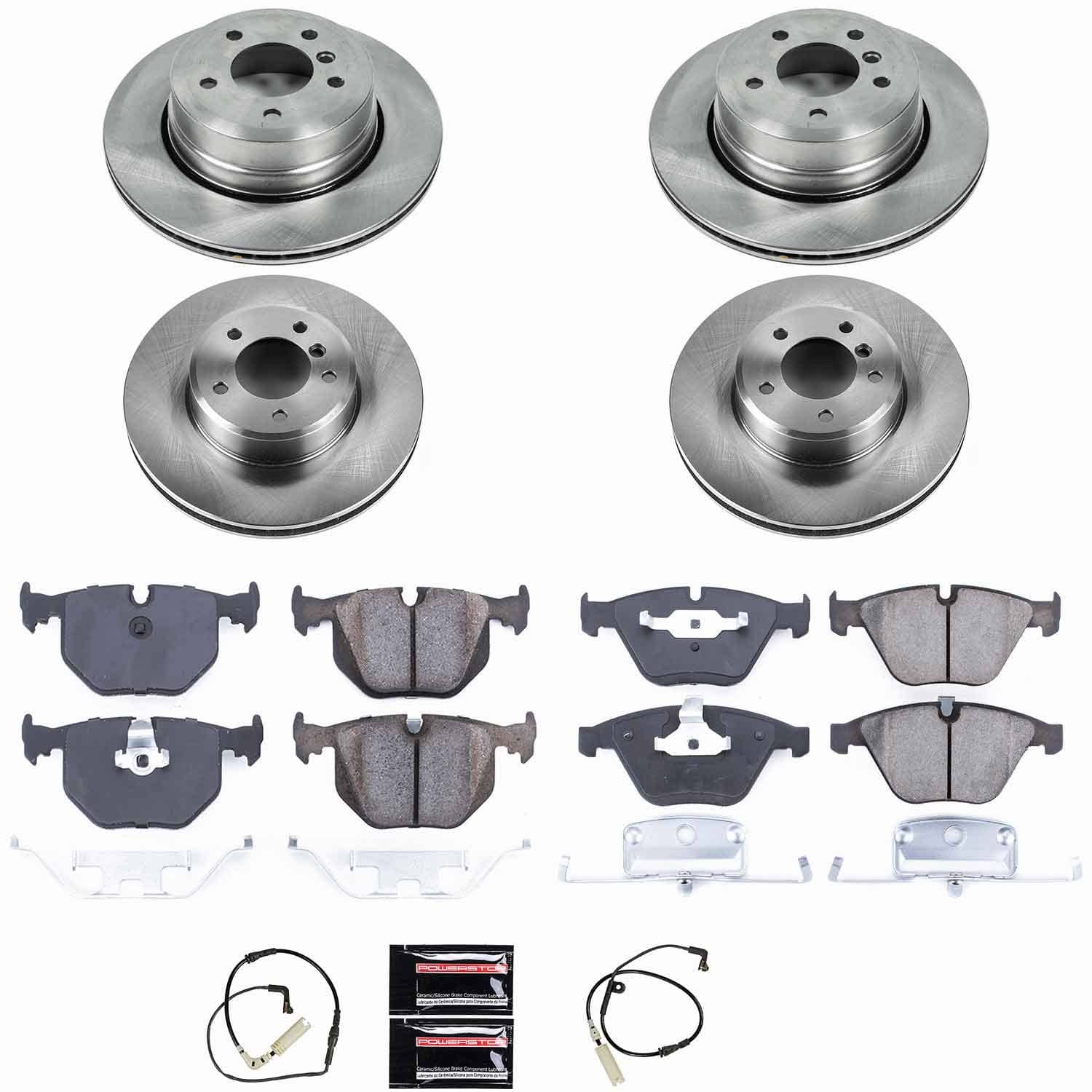 Power Stop - KOE5439 - Front and Rear - Disc Brake Pad and Rotor Kit
