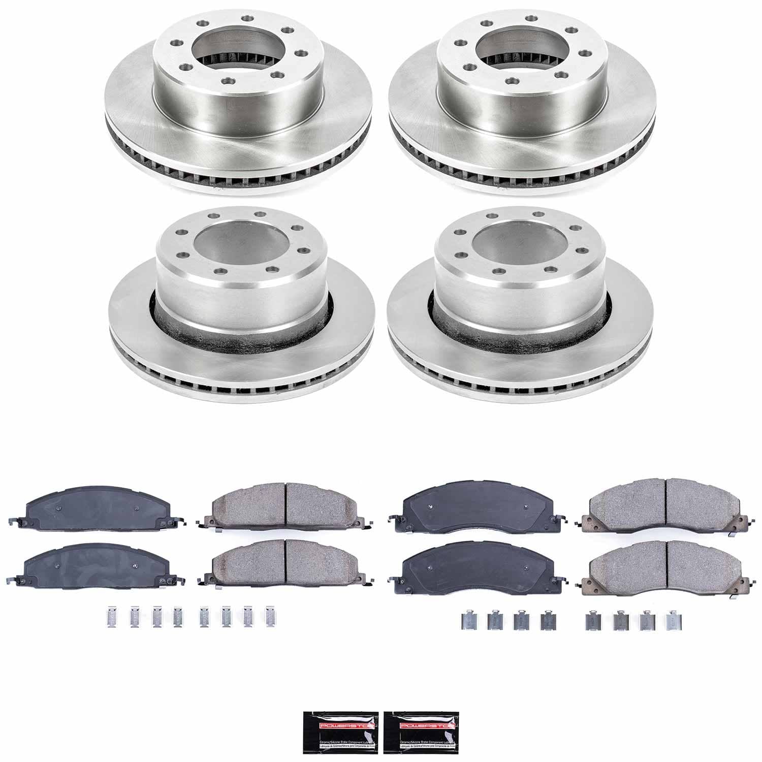 Power Stop - KOE5458 - Front and Rear - Disc Brake Pad and Rotor Kit