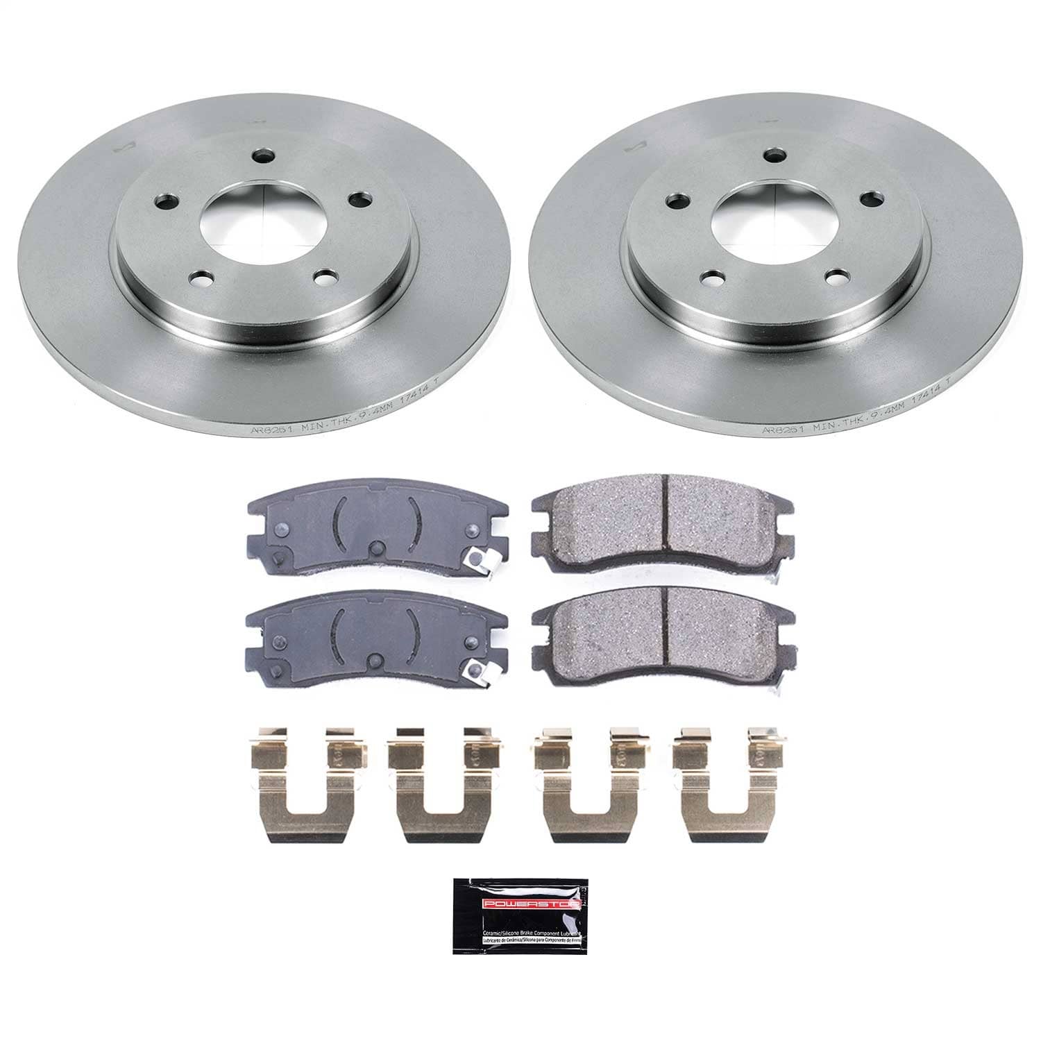 Power Stop - KOE5484 - Rear - Disc Brake Pad and Rotor Kit