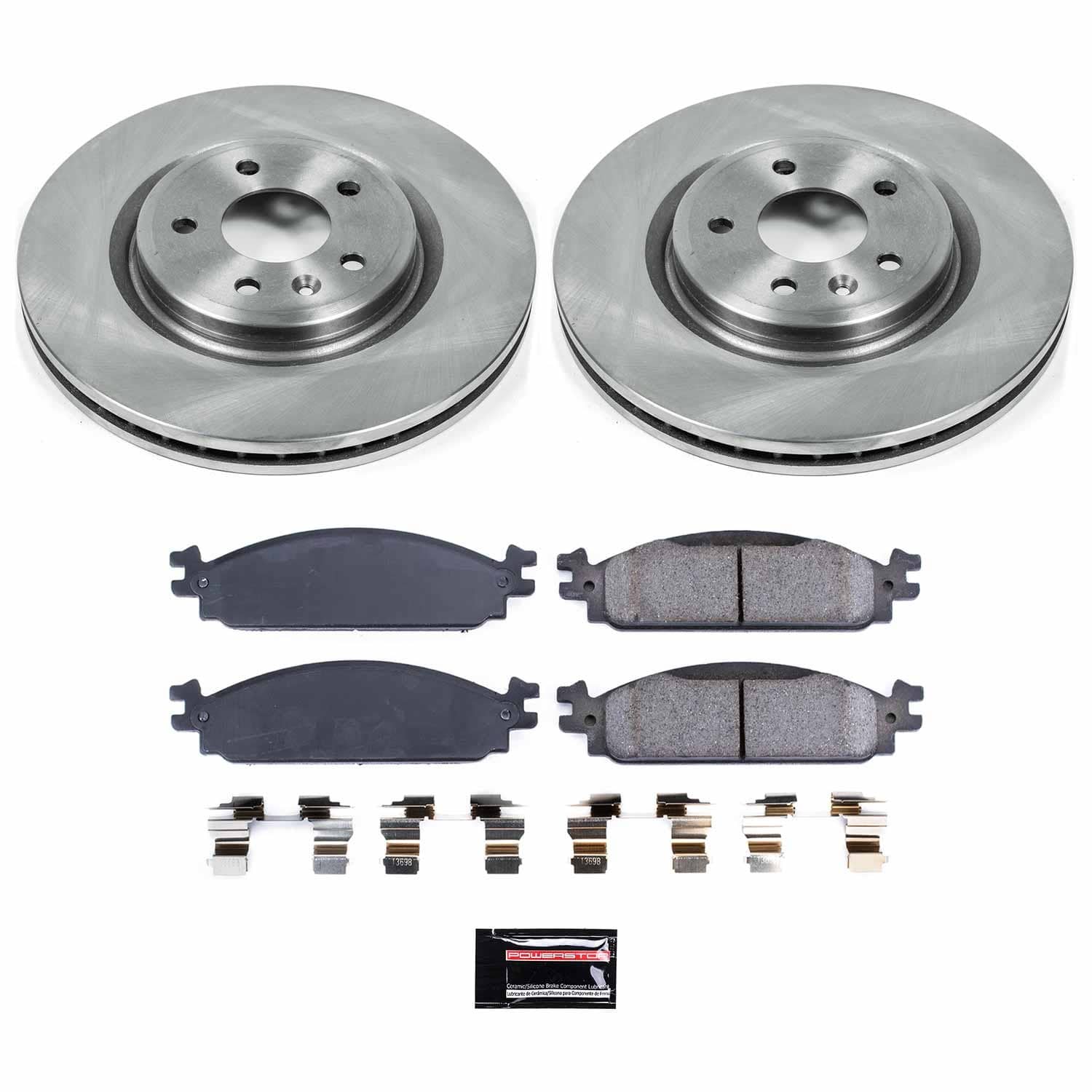 Power Stop - KOE5509 - Front - Disc Brake Pad and Rotor Kit