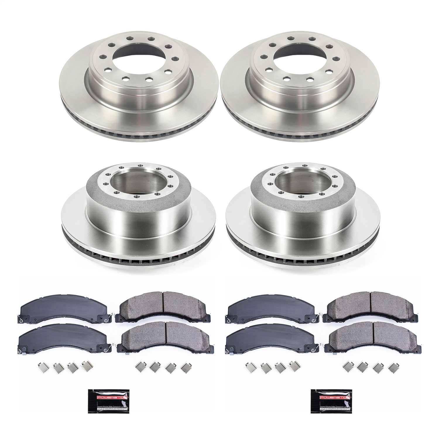 Power Stop - KOE5568 - Front and Rear - Disc Brake Pad and Rotor Kit
