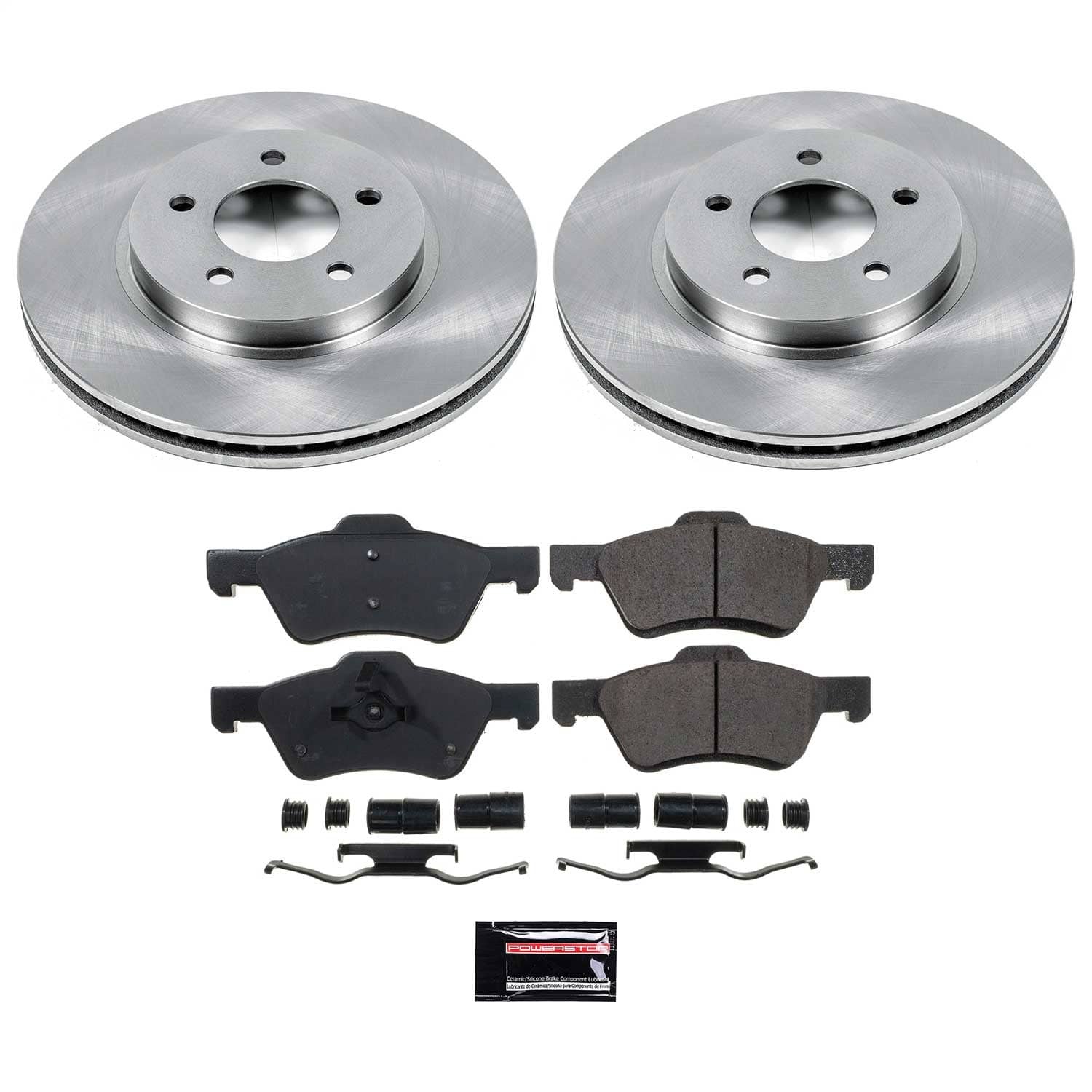 Power Stop - KOE5571 - Front - Disc Brake Pad and Rotor Kit