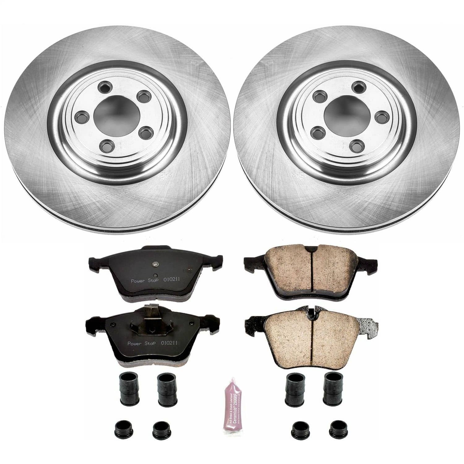 Power Stop - KOE5638 - Front - Disc Brake Pad and Rotor Kit