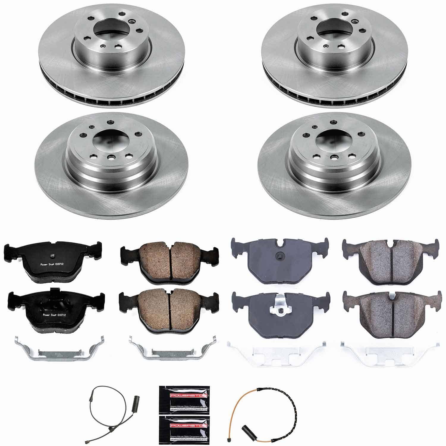 Power Stop - KOE5710 - Front and Rear - Disc Brake Pad and Rotor Kit