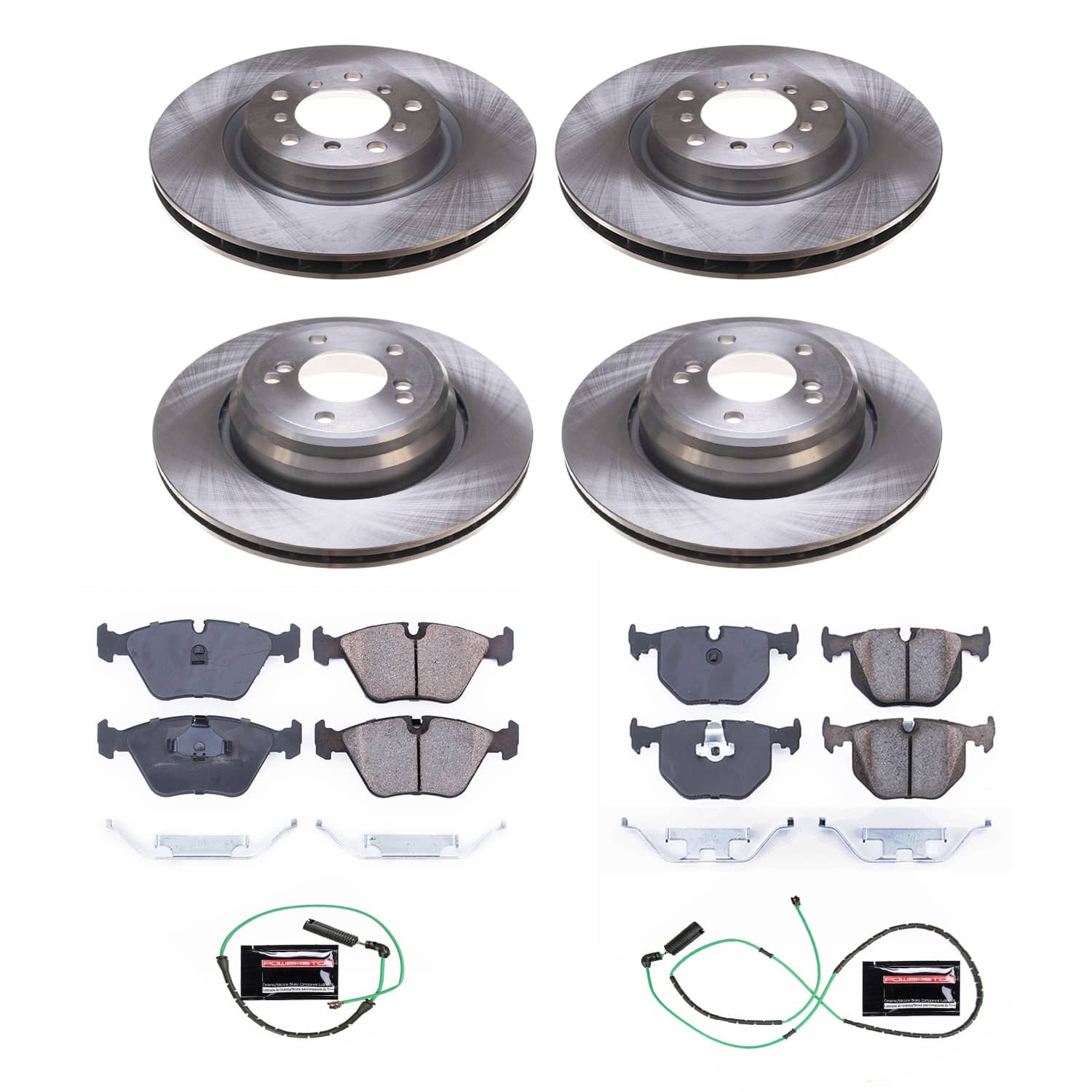 Power Stop - KOE5730 - Front and Rear - Disc Brake Pad and Rotor Kit
