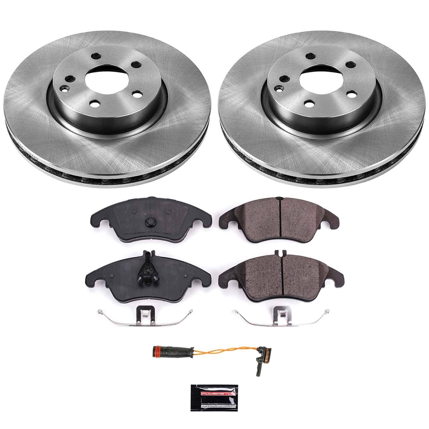 Power Stop - KOE5792 - Front - Disc Brake Pad and Rotor Kit