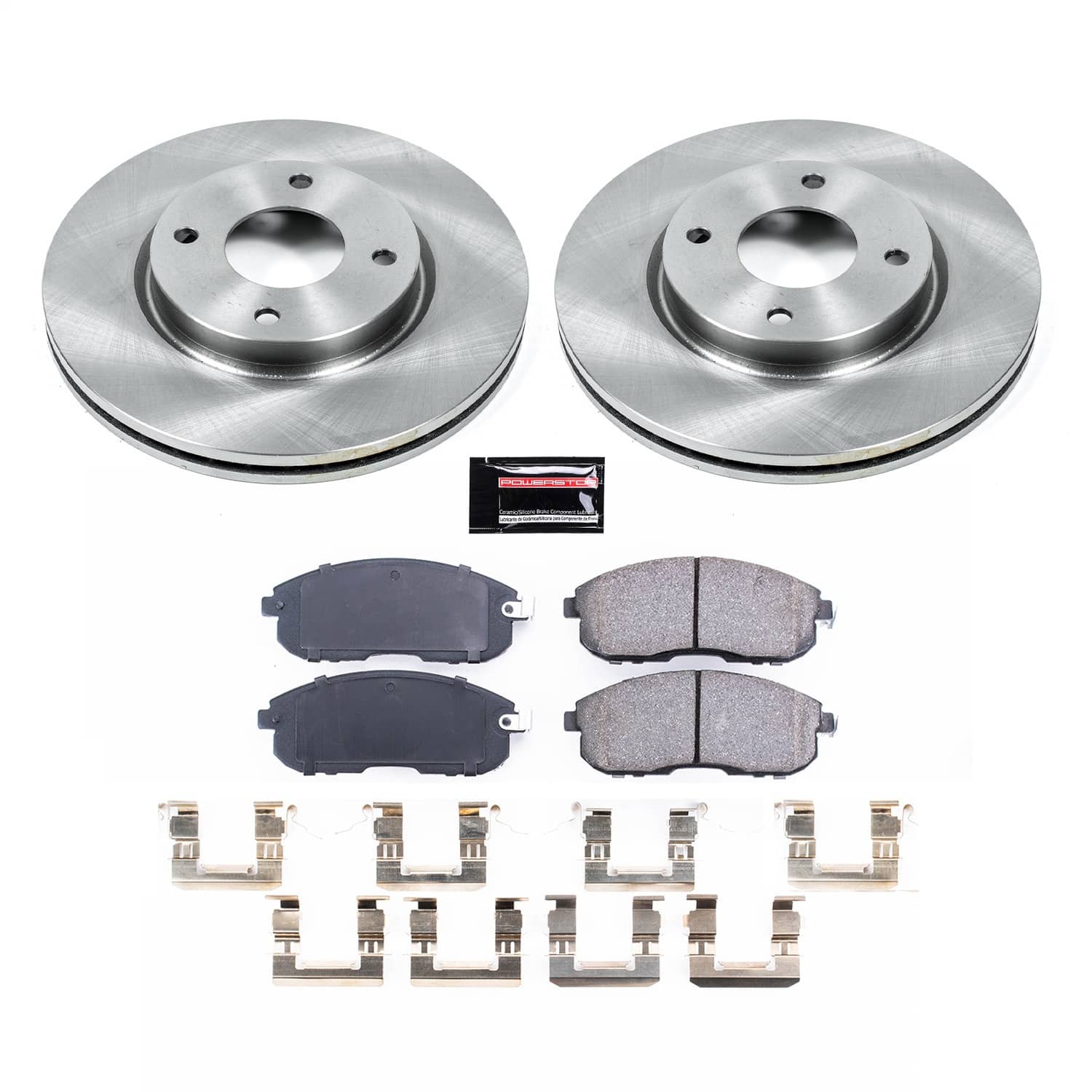 Power Stop - KOE5817 - Front - Disc Brake Pad and Rotor Kit