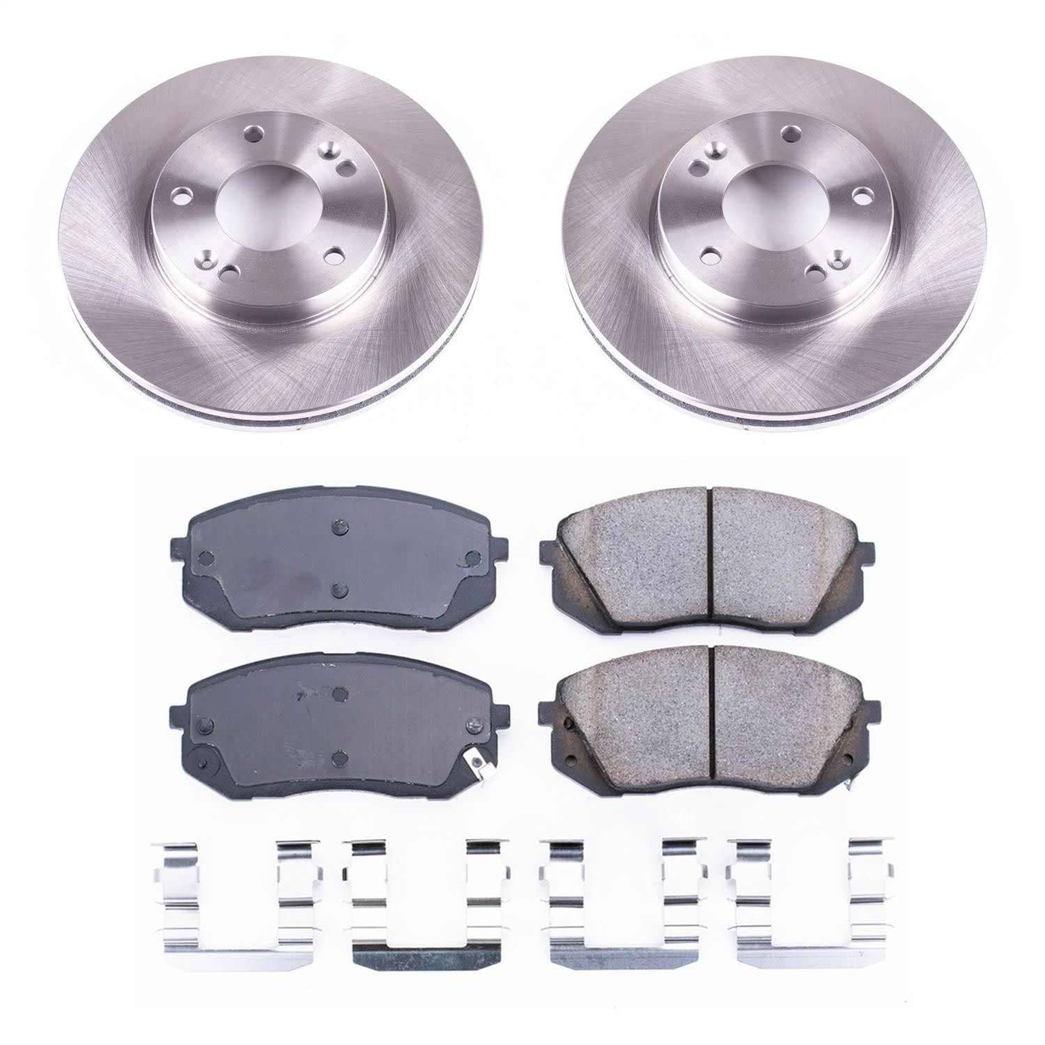 Power Stop - KOE5851 - Front - Disc Brake Pad and Rotor Kit