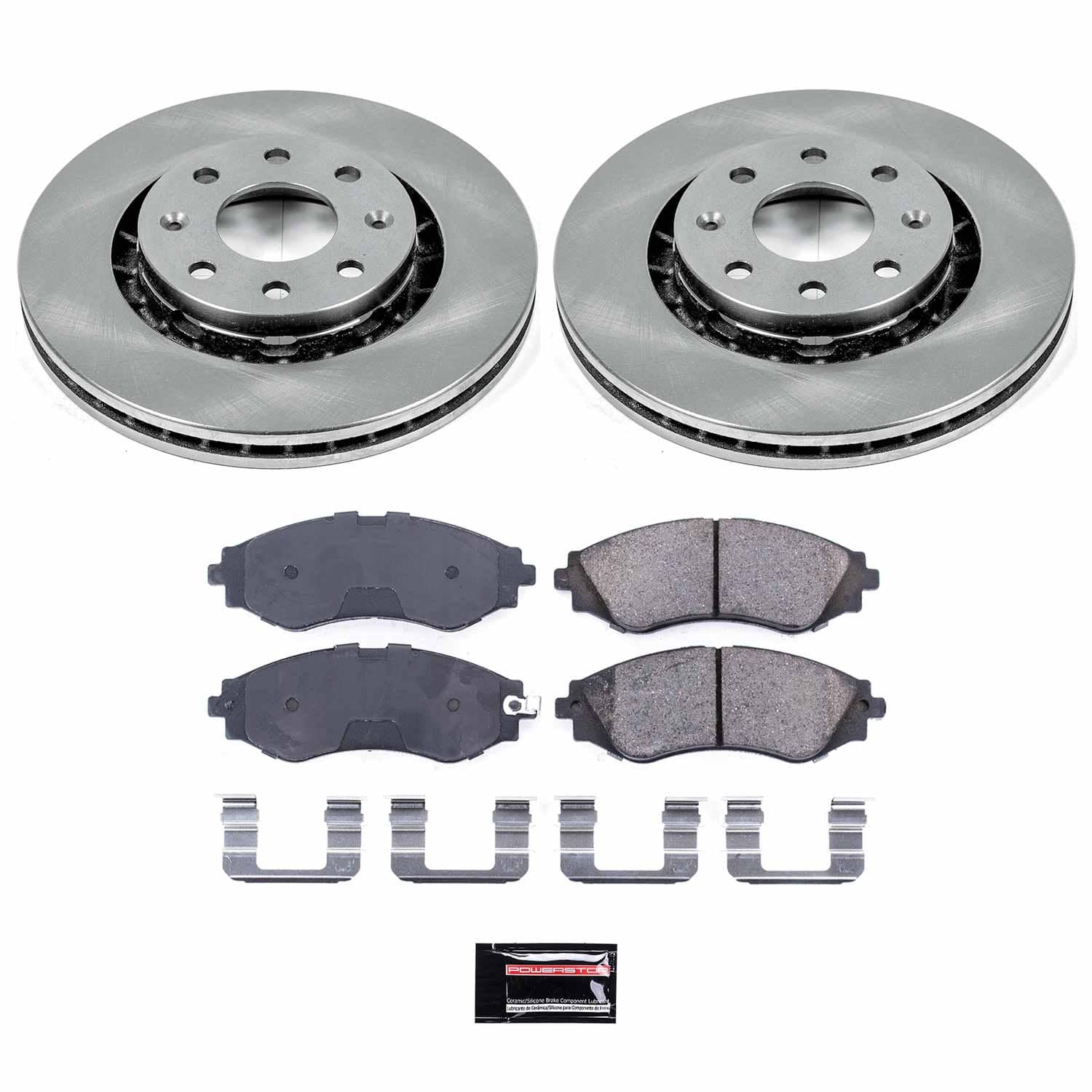 Power Stop - KOE5893 - Front - Disc Brake Pad and Rotor Kit