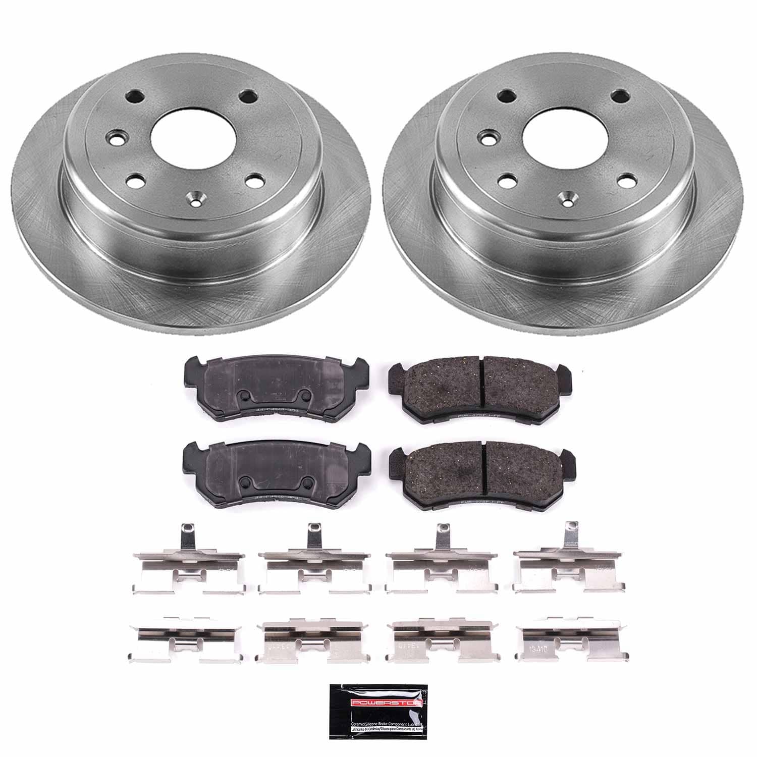 Power Stop - KOE5897 - Rear - Disc Brake Pad and Rotor Kit