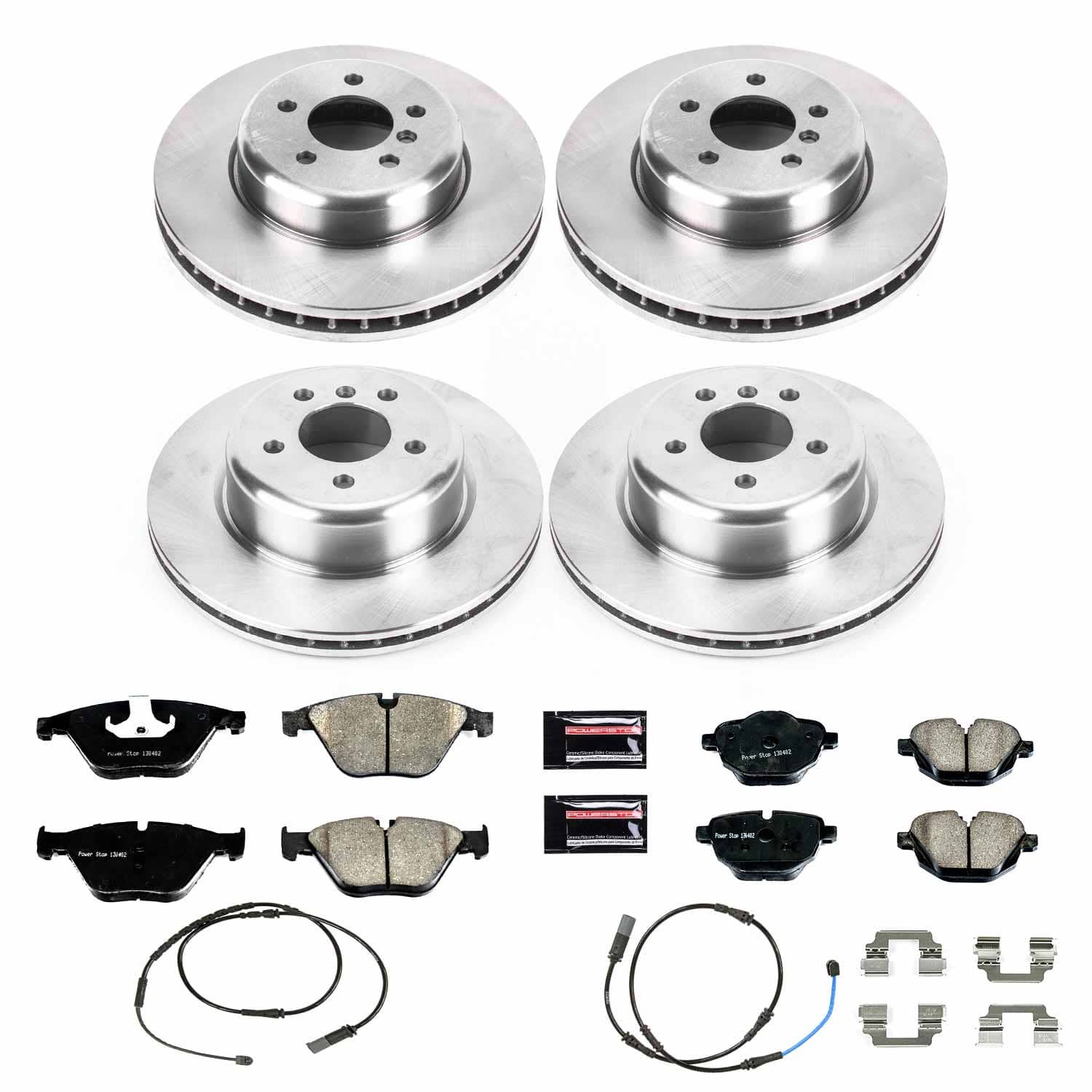 Power Stop - KOE6023 - Front and Rear - Disc Brake Pad and Rotor Kit
