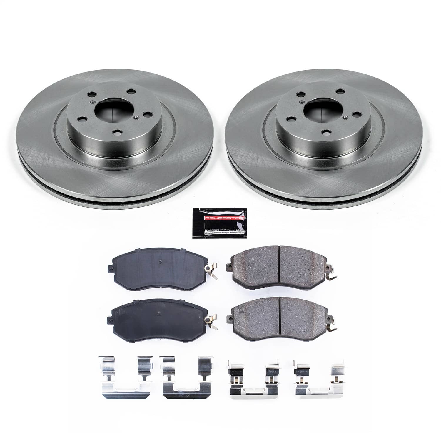 Power Stop - KOE6082 - Front - Disc Brake Pad and Rotor Kit