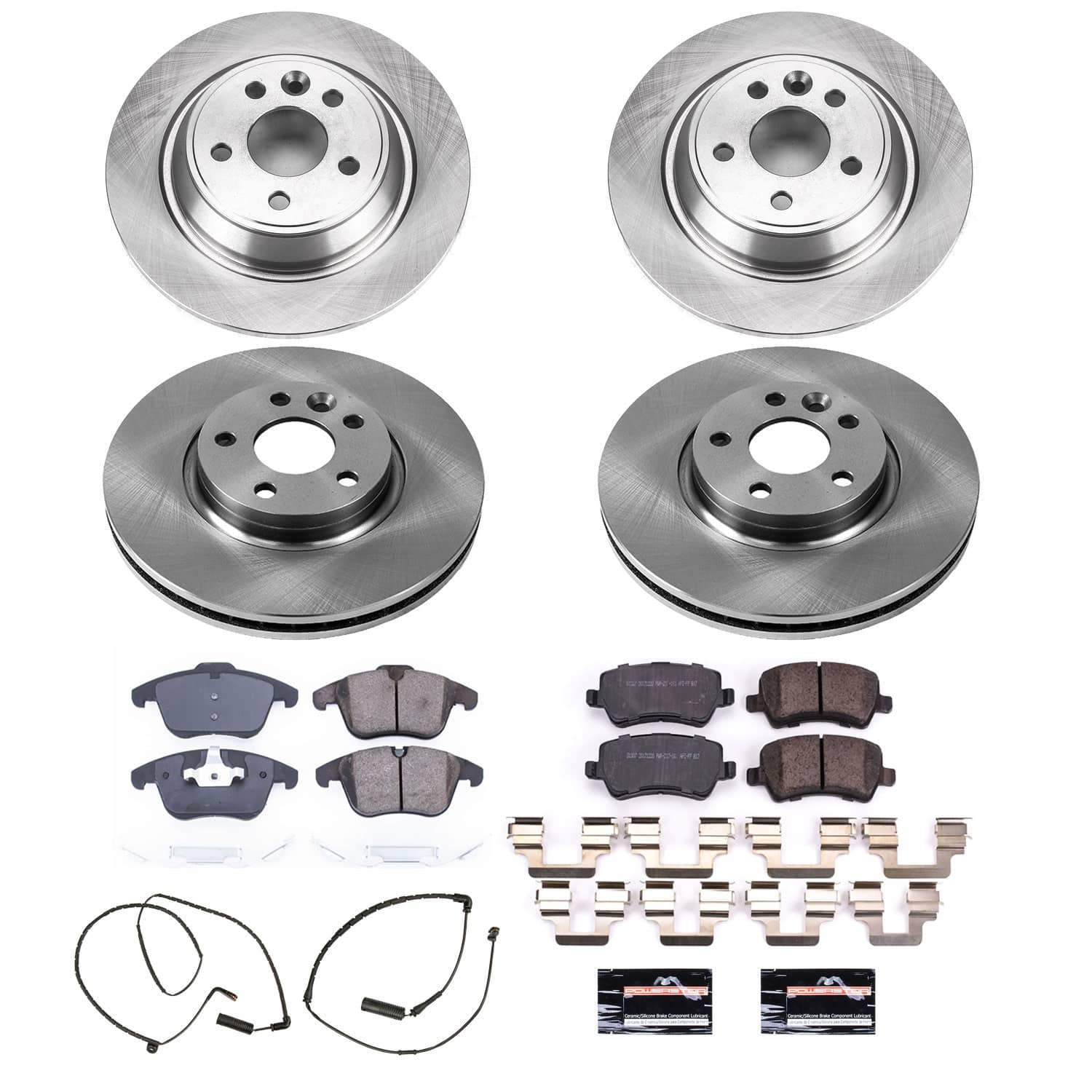 Power Stop - KOE6276 - Front and Rear - Disc Brake Pad and Rotor Kit